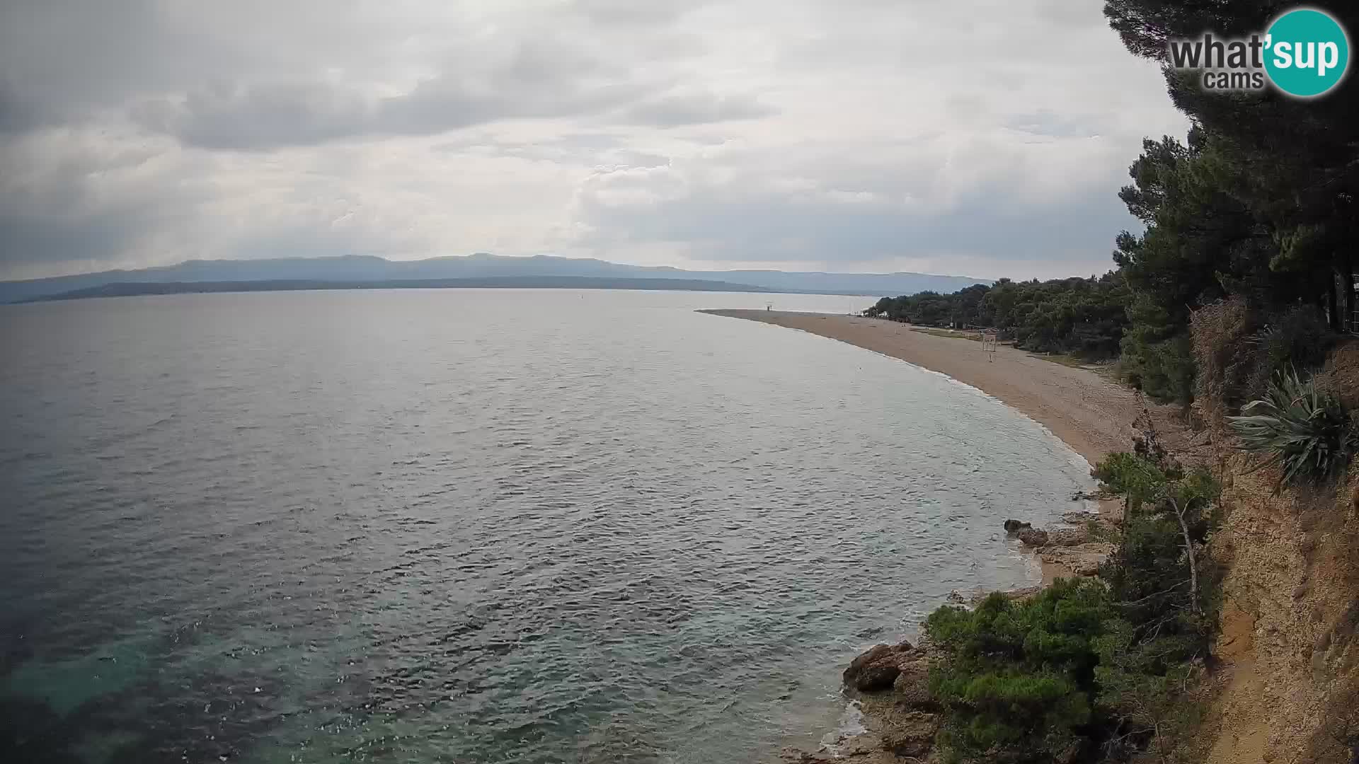 Webcam Zlatni Rat Bol – Liveblick vom berühmten Strand auf Brač