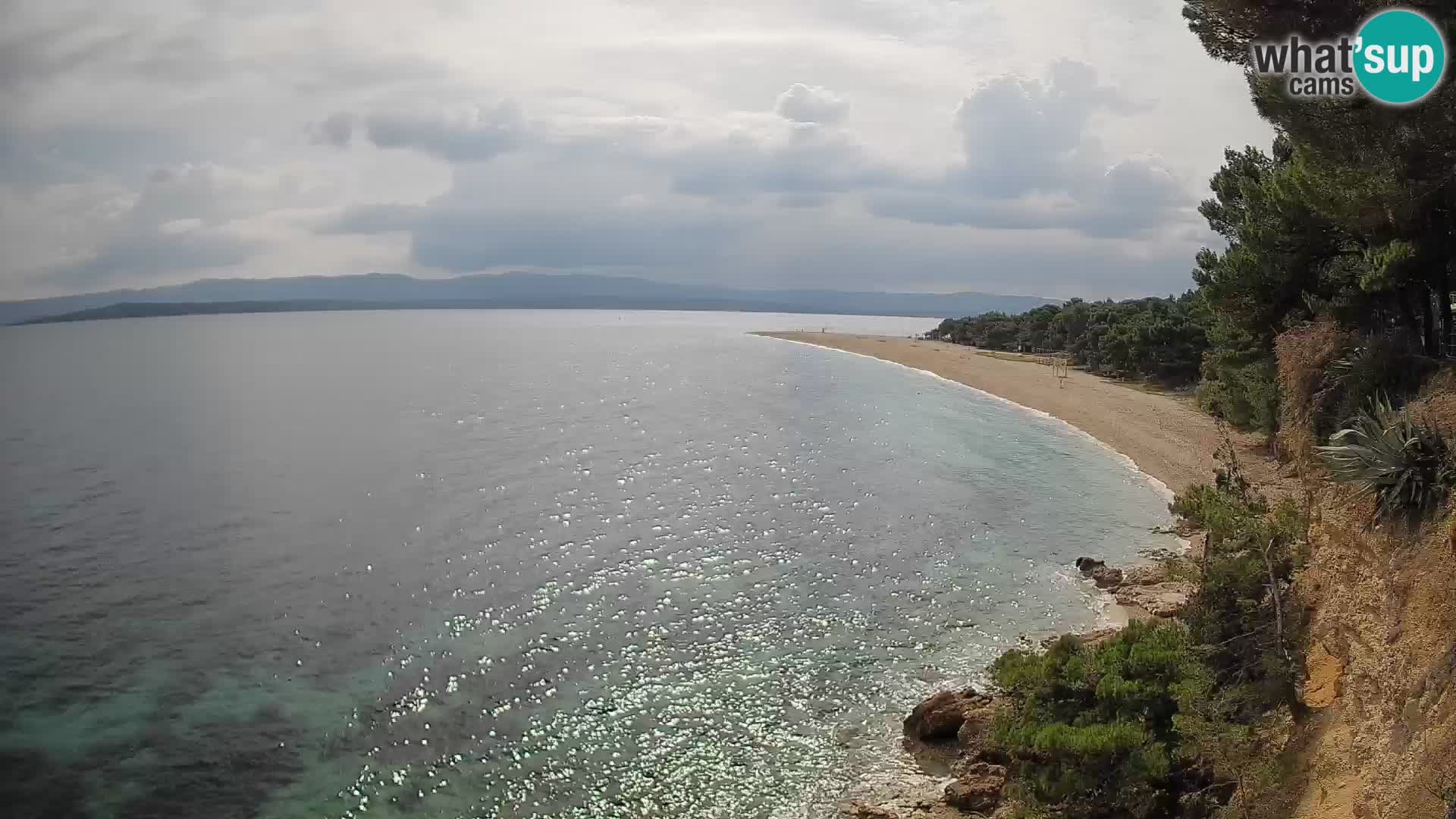 Webcam Zlatni Rat Bol – Liveblick vom berühmten Strand auf Brač