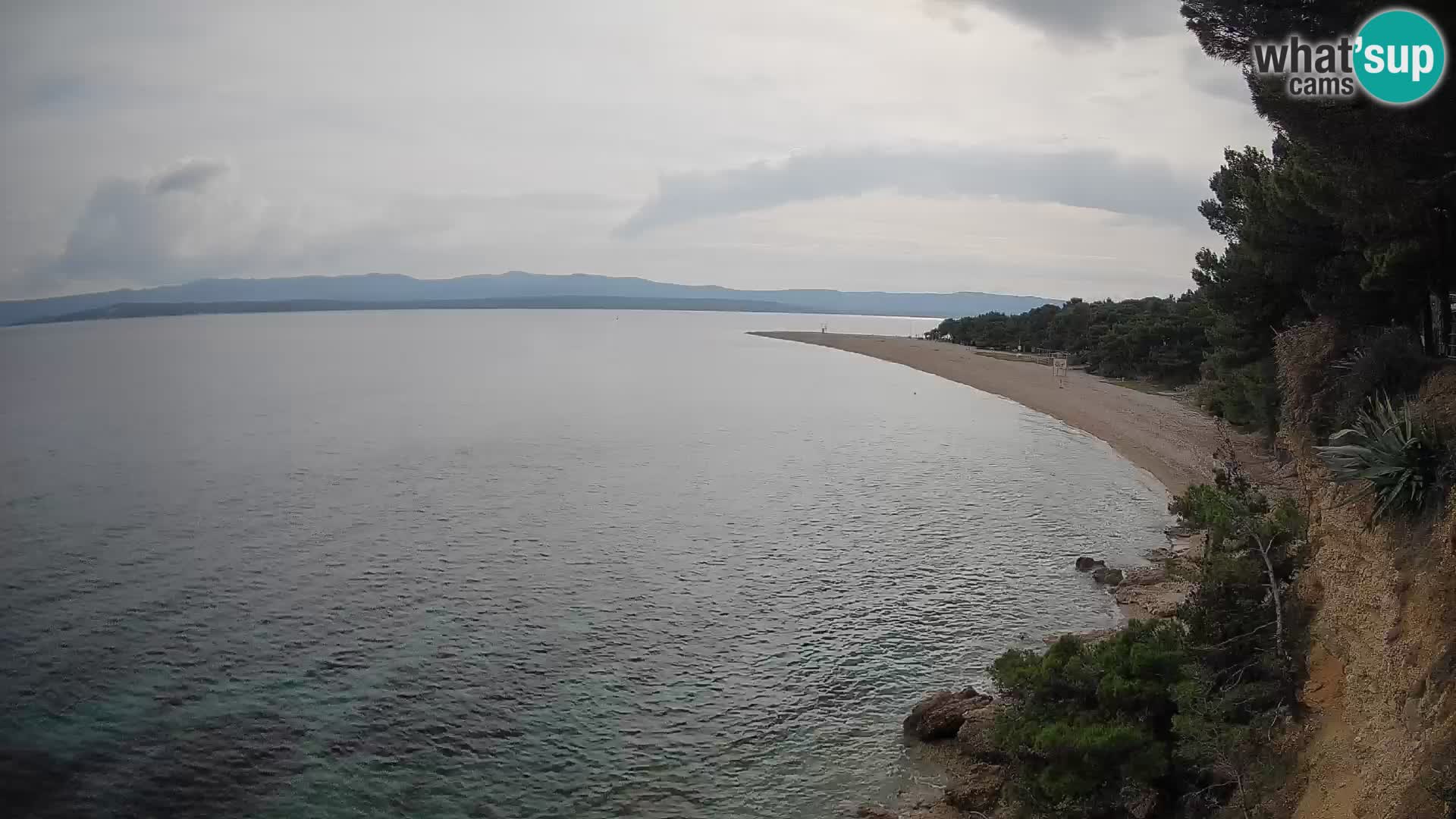 Webcam Zlatni Rat Bol – Liveblick vom berühmten Strand auf Brač