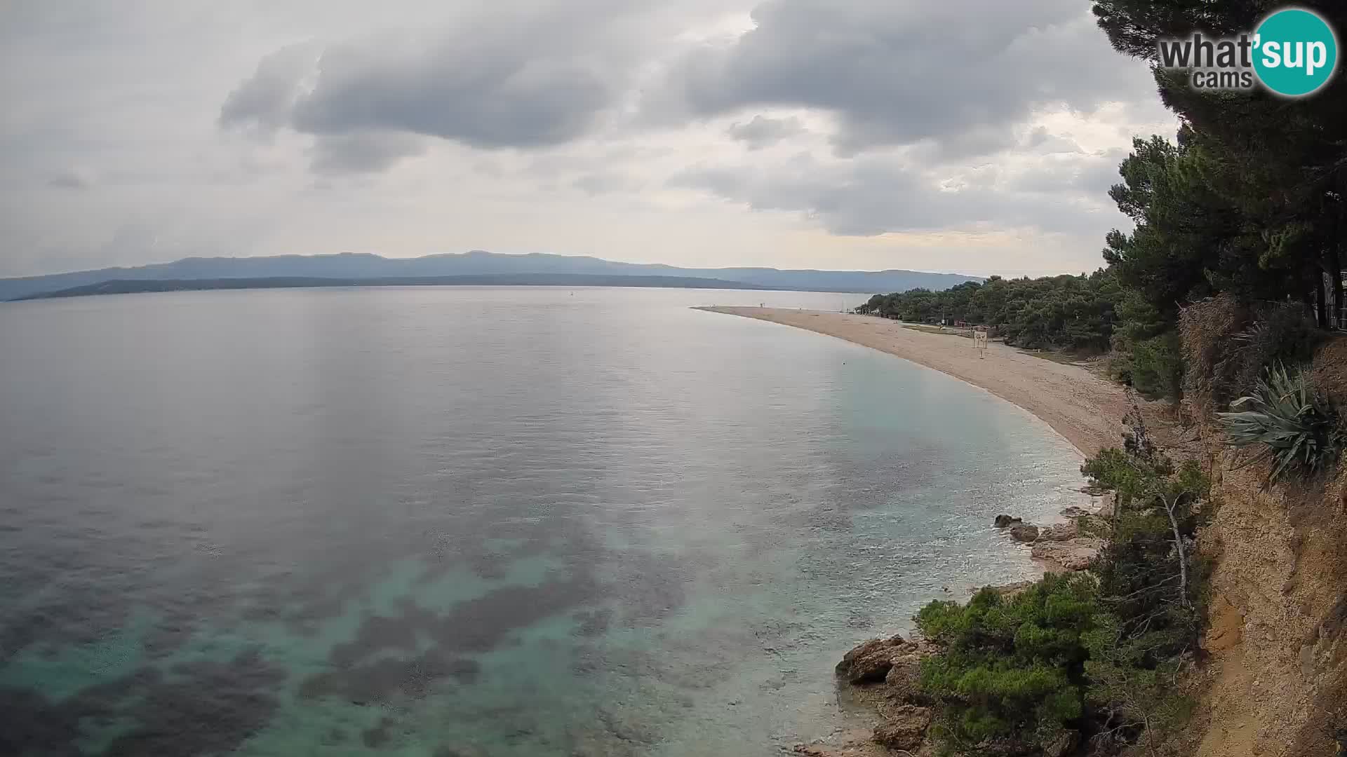 Webcam Zlatni Rat Bol – Liveblick vom berühmten Strand auf Brač