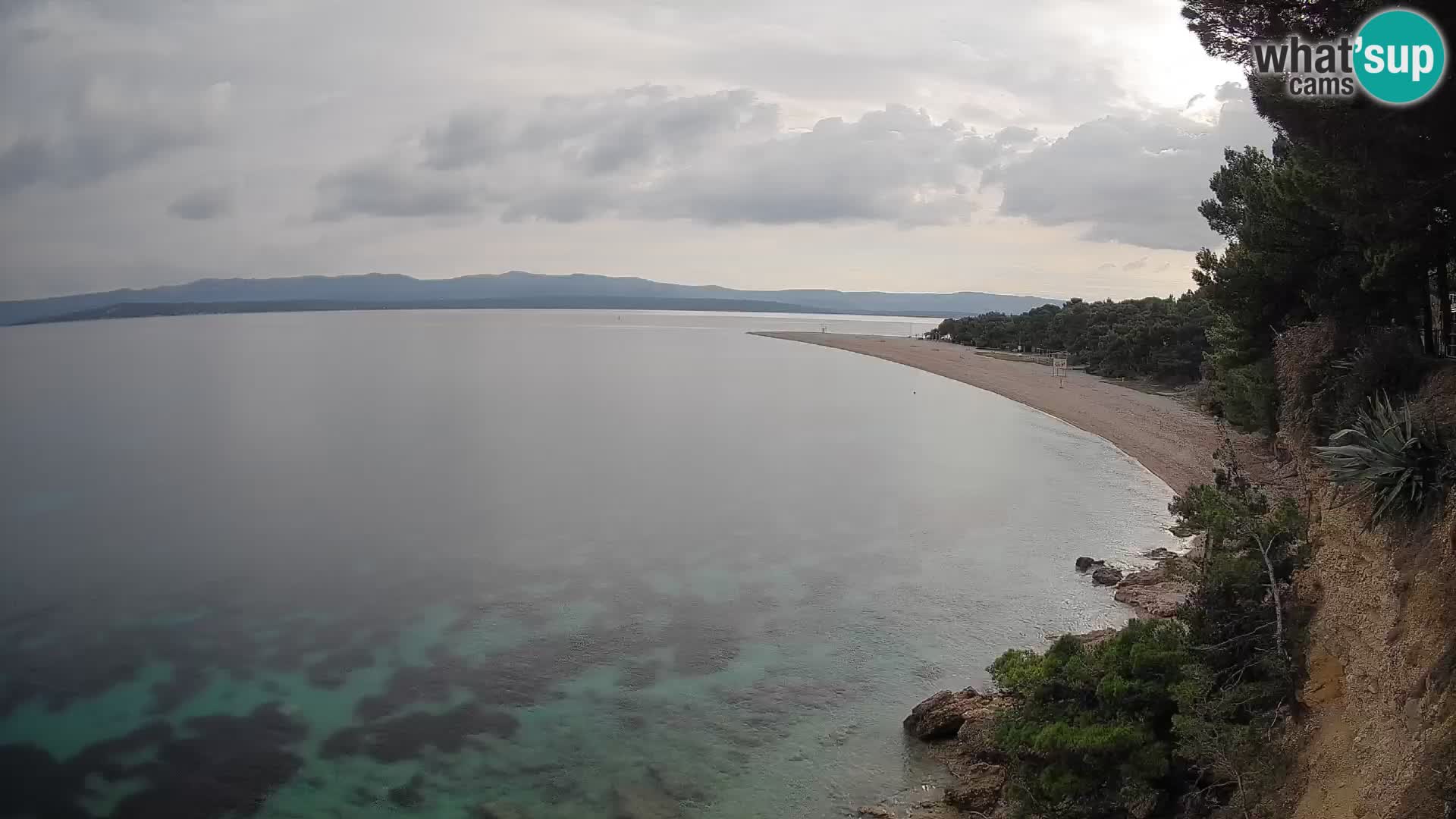 Webcam Zlatni Rat Bol – Liveblick vom berühmten Strand auf Brač