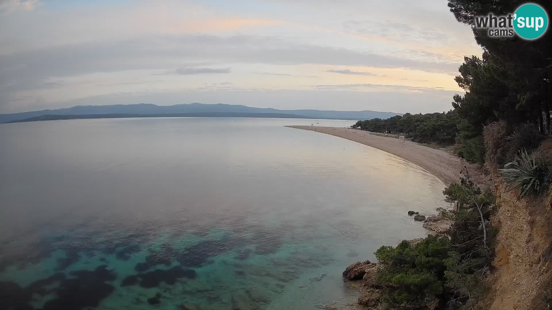 Webcam Zlatni Rat Bol – Liveblick vom berühmten Strand auf Brač