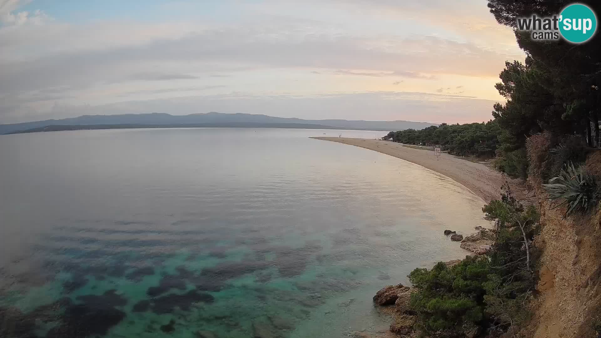 Webcam Zlatni Rat Bol – Liveblick vom berühmten Strand auf Brač
