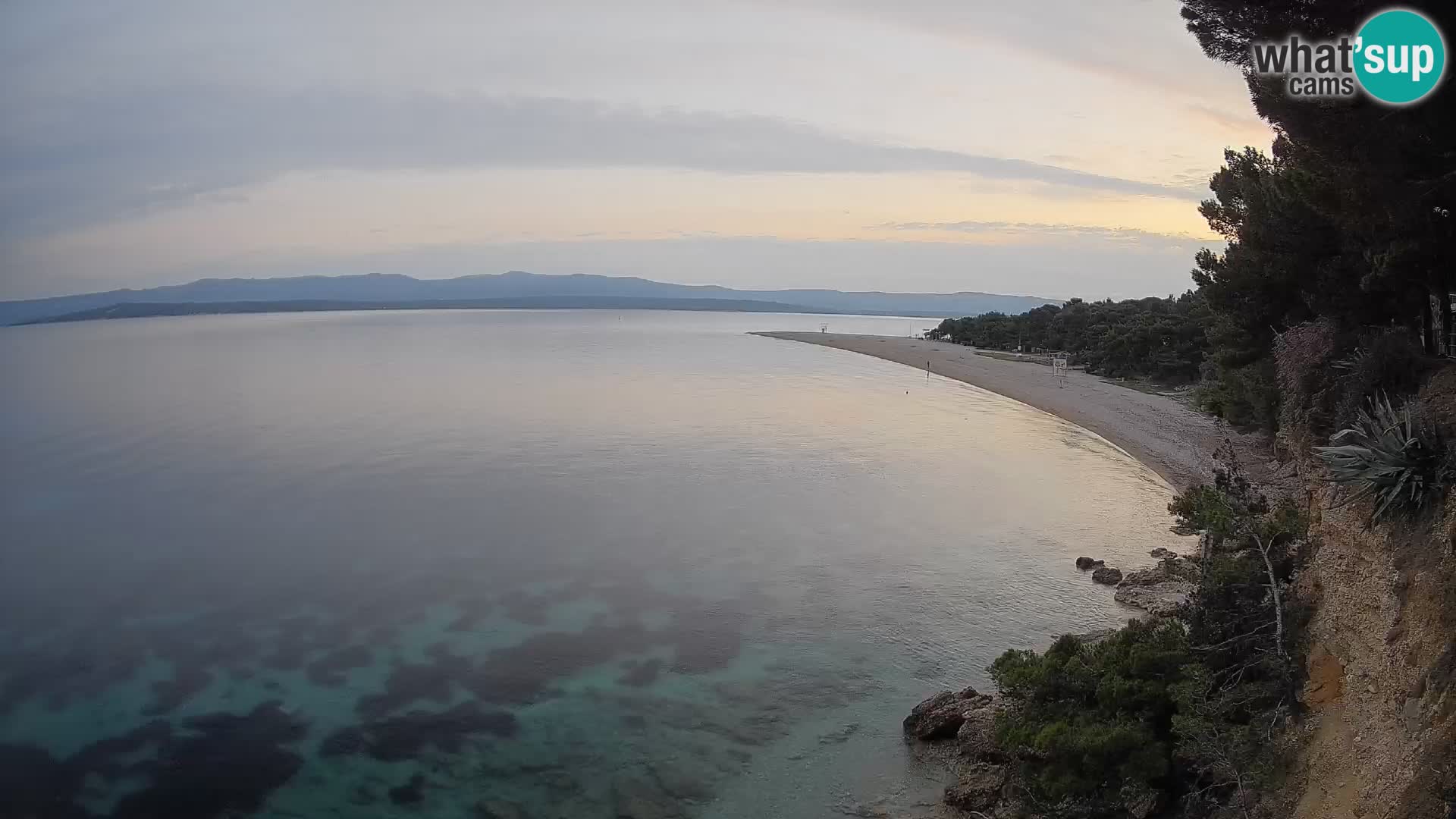 Webcam Zlatni Rat Bol – Liveblick vom berühmten Strand auf Brač
