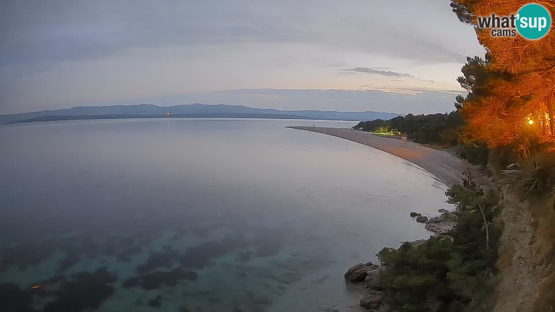 Webcam Bol Zlatni Rat – Vista en vivo desde la isla de Brač