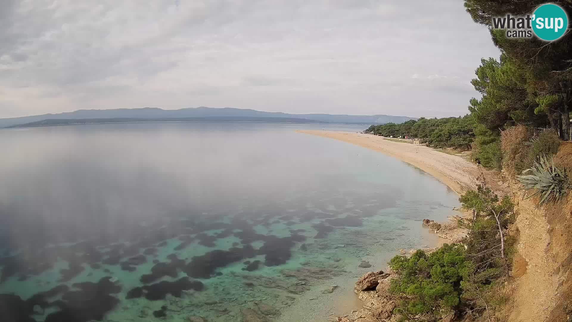 Webcam Zlatni Rat Bol – Liveblick vom berühmten Strand auf Brač