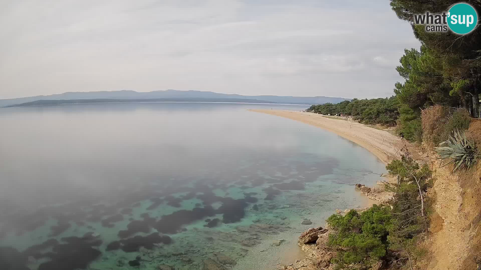 Webcam Zlatni Rat Bol – Liveblick vom berühmten Strand auf Brač
