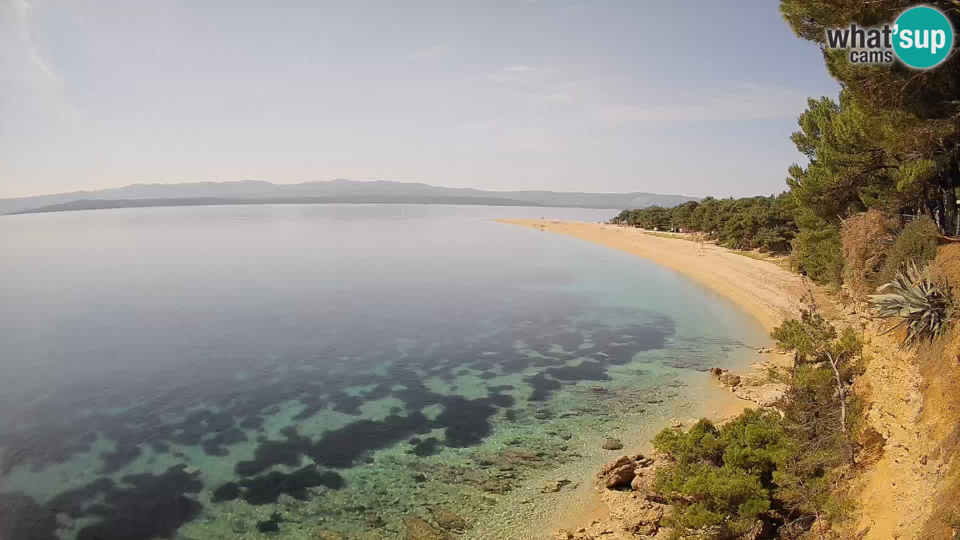 Webcam Zlatni Rat Bol – Liveblick vom berühmten Strand auf Brač