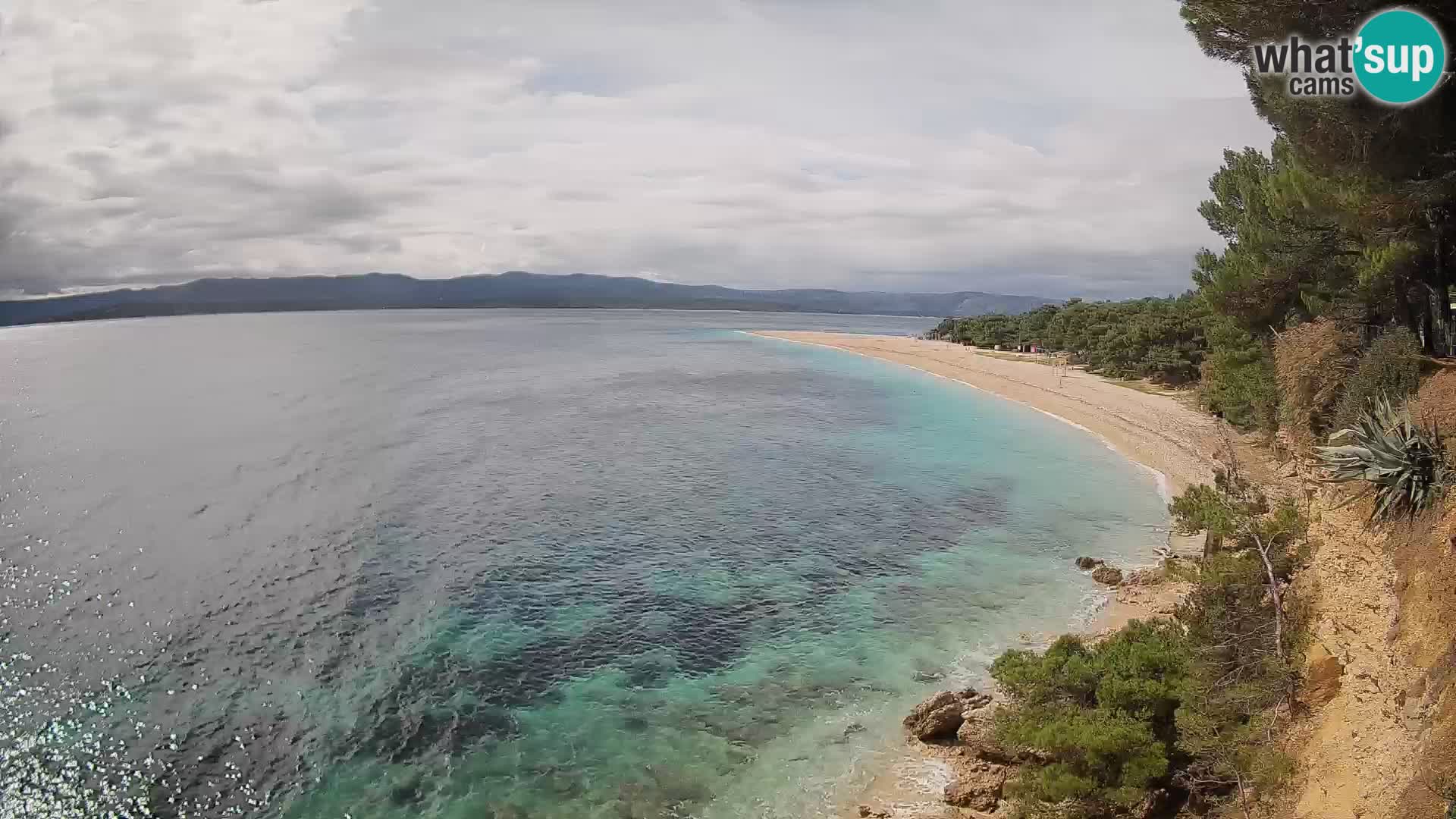 Webcam Zlatni Rat Bol – Liveblick vom berühmten Strand auf Brač
