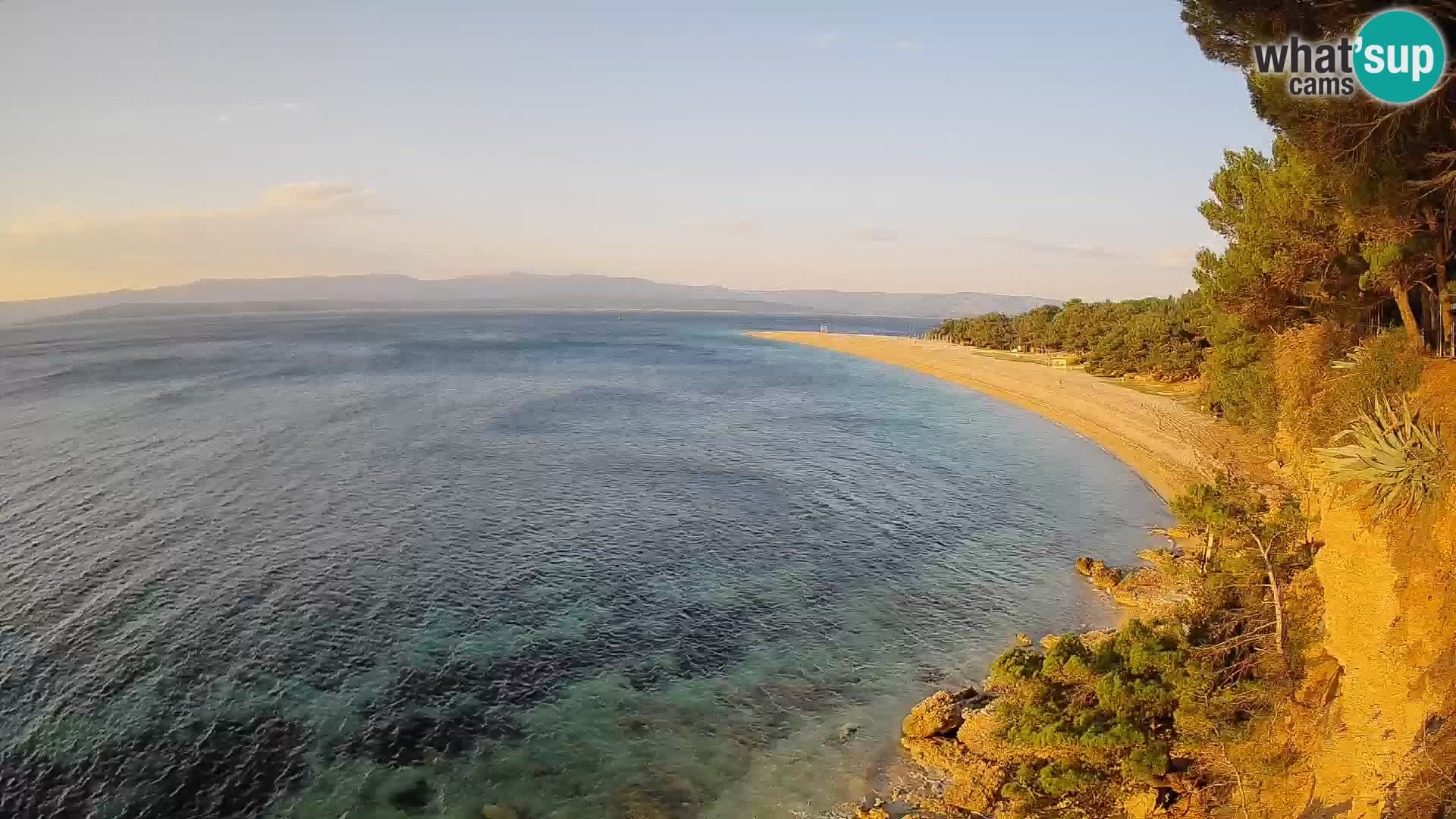 Webcam Bol Zlatni Rat – Vista en vivo desde la isla de Brač