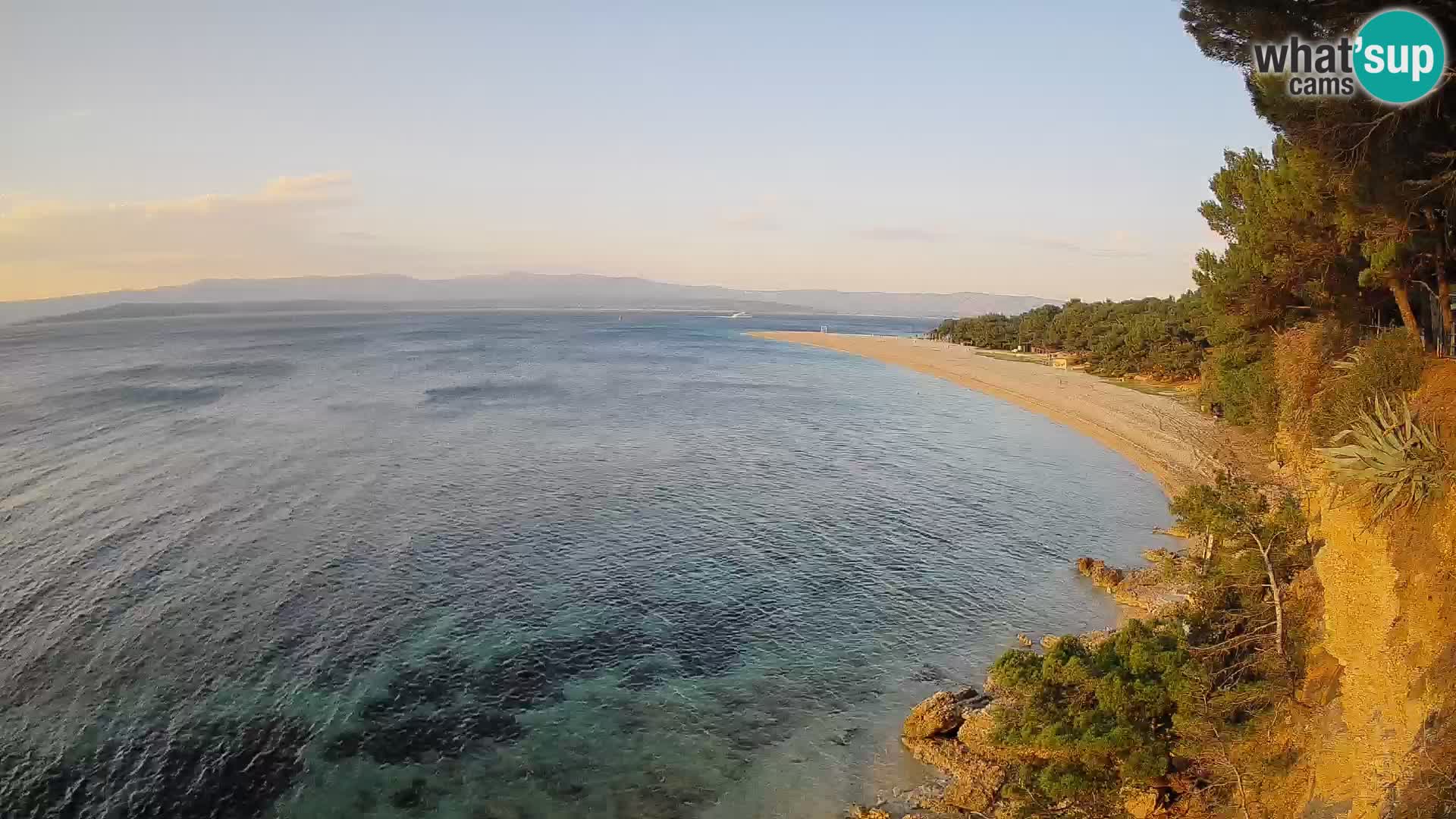 Webcam Bol Zlatni Rat – Vista en vivo desde la isla de Brač
