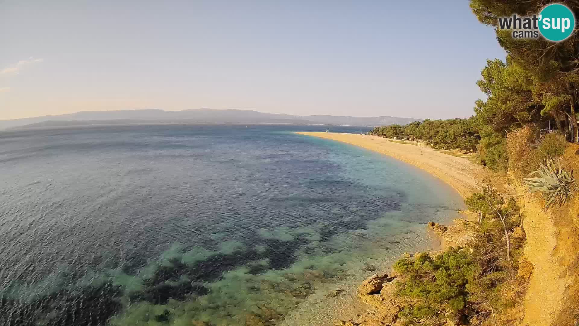 Webcam Bol Zlatni Rat – Vista en vivo desde la isla de Brač
