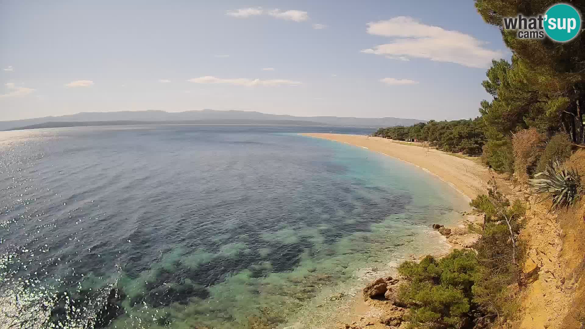 Spletna kamera Bol Zlatni Rat – Pogled v živo z otoka Brač