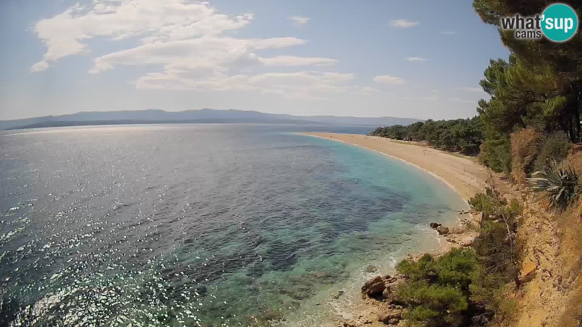 Webcam Zlatni Rat Bol – Liveblick vom berühmten Strand auf Brač