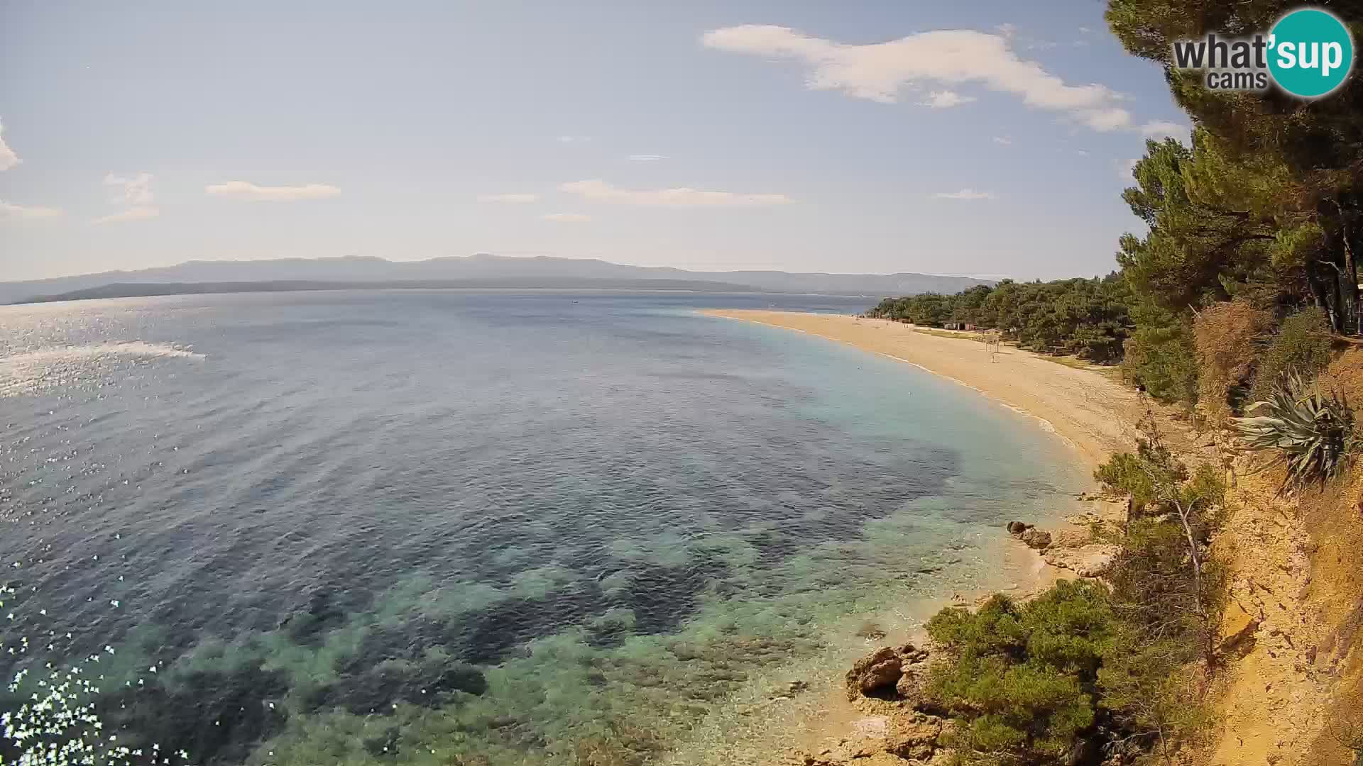 Webcam Bol Zlatni Rat – Vista en vivo desde la isla de Brač