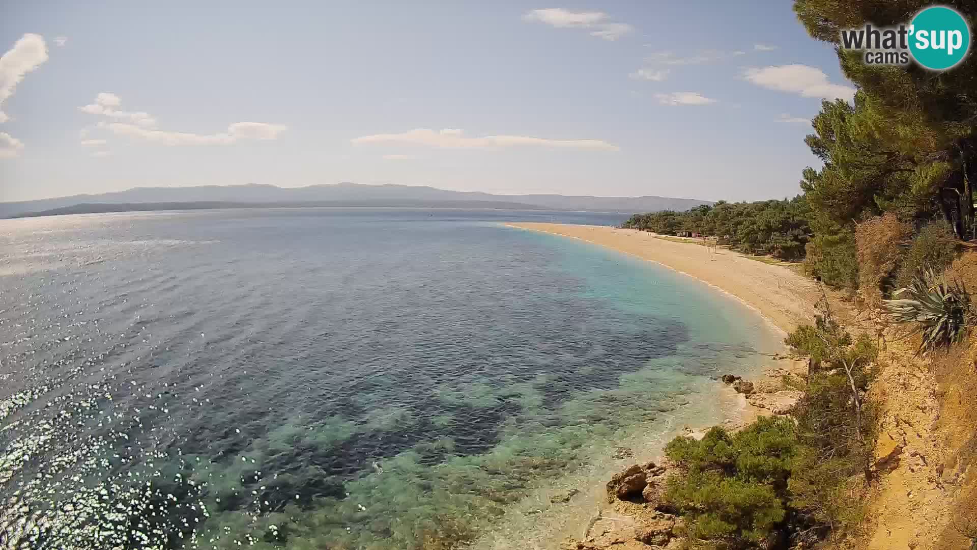 Webcam Zlatni Rat Bol – Liveblick vom berühmten Strand auf Brač