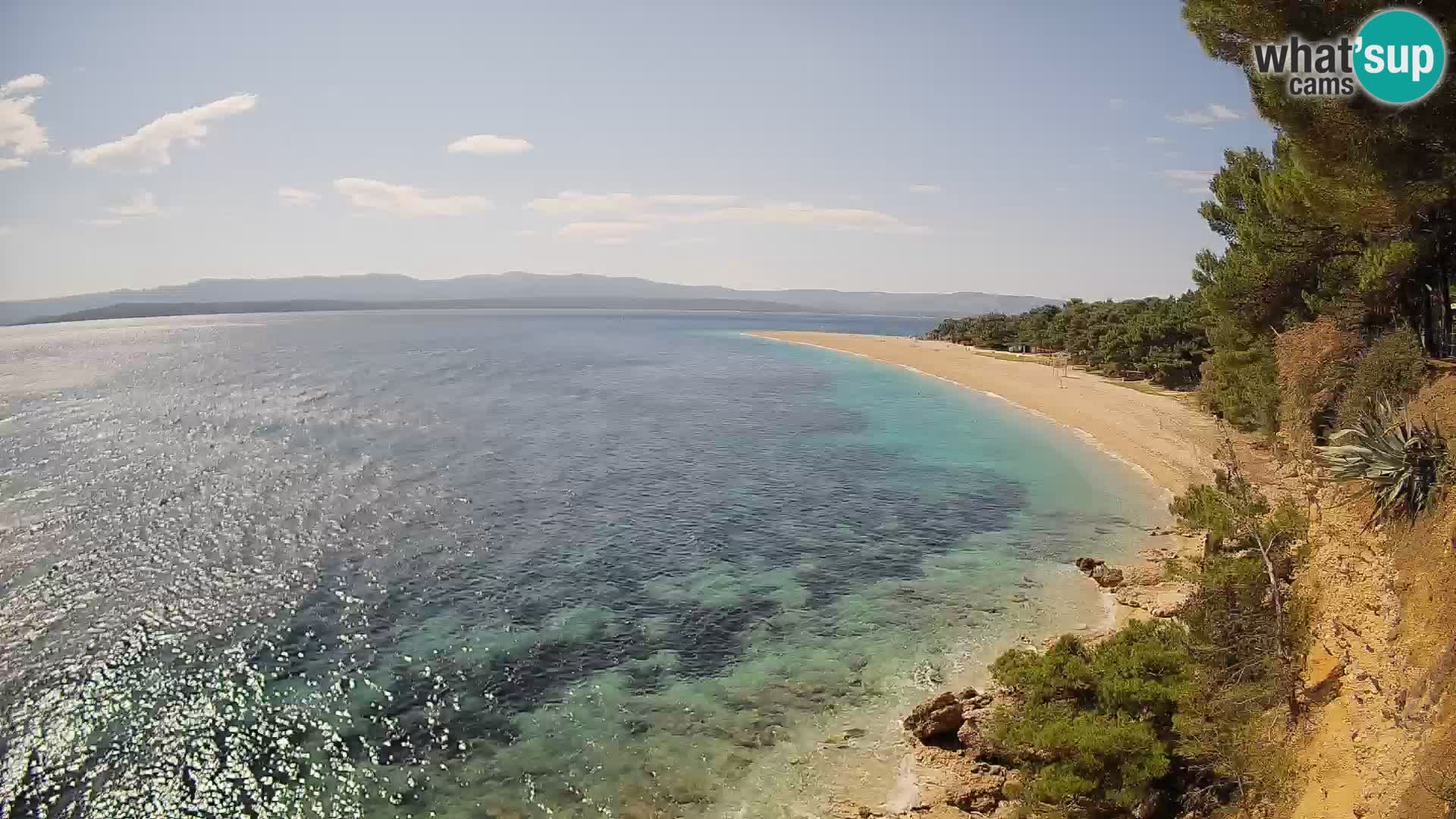 Webcam Bol Zlatni Rat – Vista en vivo desde la isla de Brač