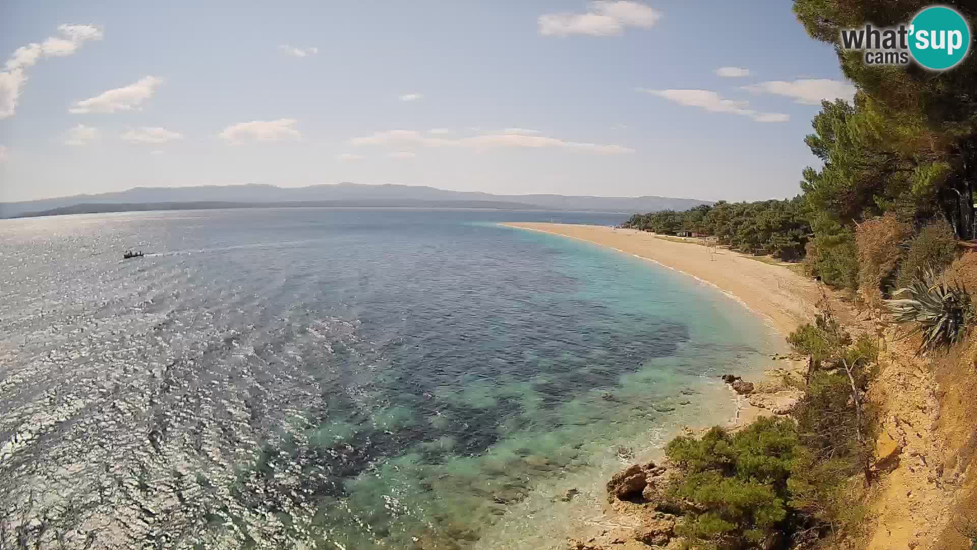 Webcam Bol Zlatni Rat – Vista en vivo desde la isla de Brač