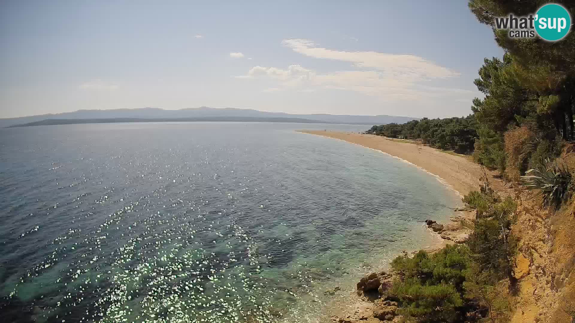 Webcam Zlatni Rat Bol – Liveblick vom berühmten Strand auf Brač