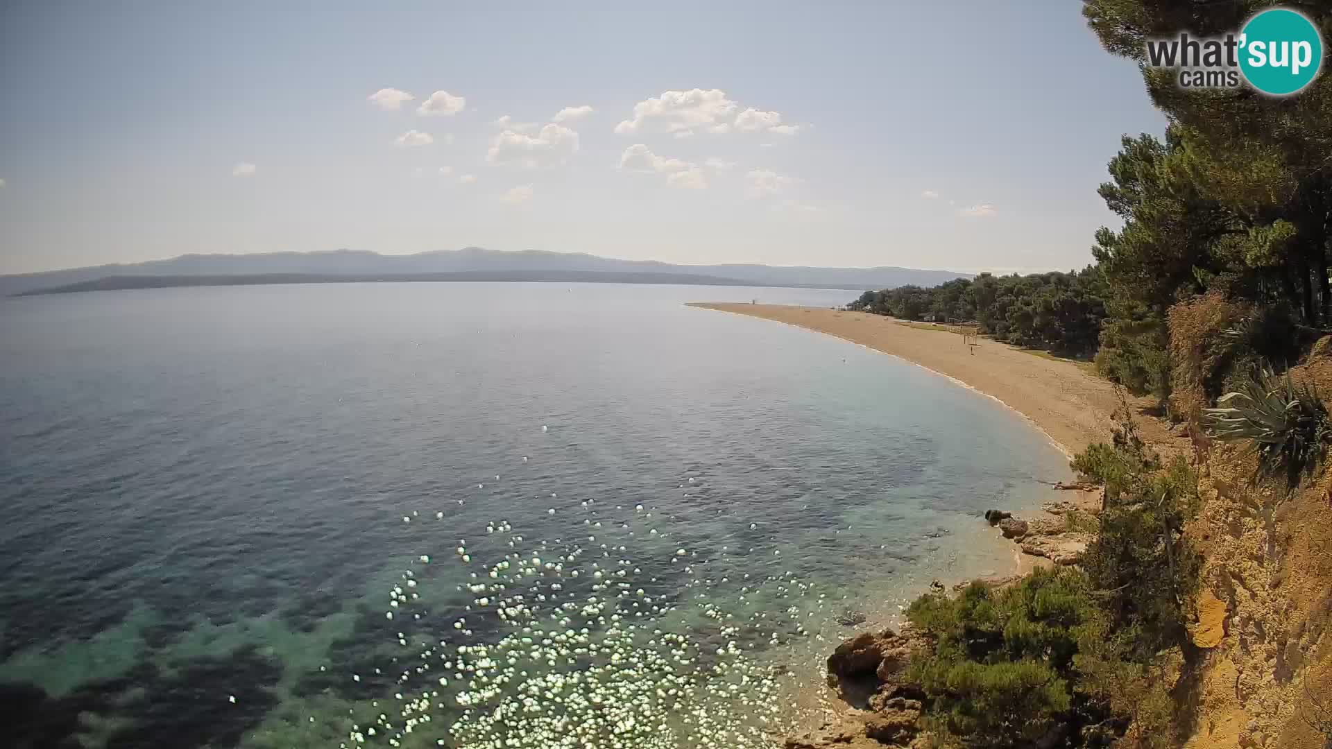 Webcam Zlatni Rat Bol – Liveblick vom berühmten Strand auf Brač