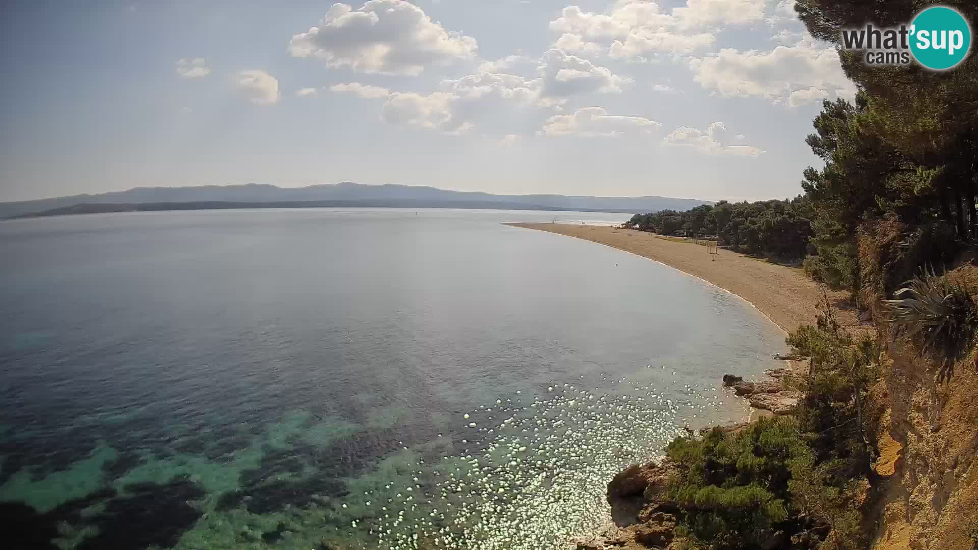 Webcam Zlatni Rat Bol – Liveblick vom berühmten Strand auf Brač