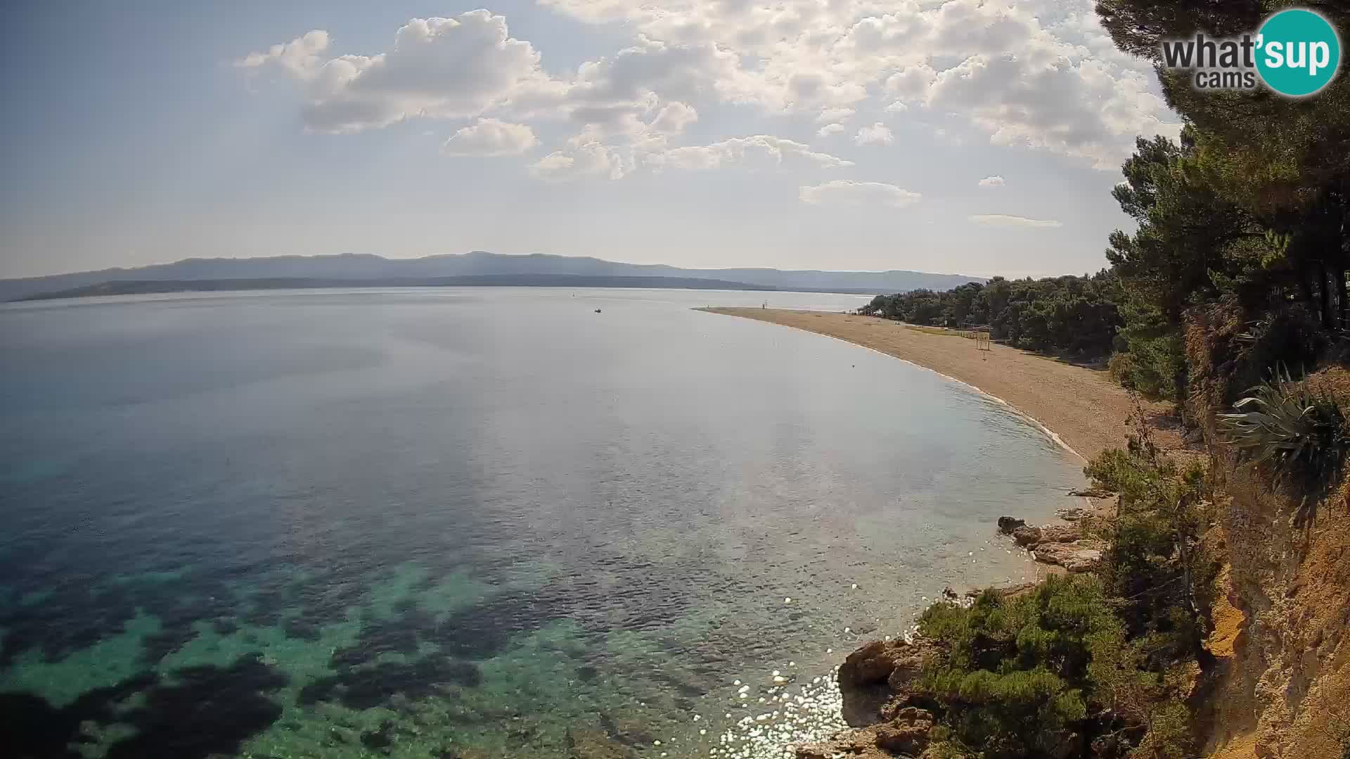 Spletna kamera Bol Zlatni Rat – Pogled v živo z otoka Brač