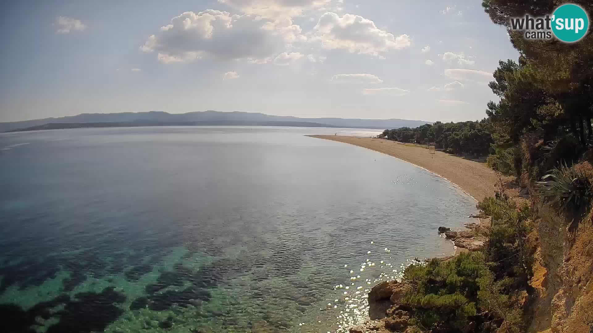 Spletna kamera Bol Zlatni Rat – Pogled v živo z otoka Brač