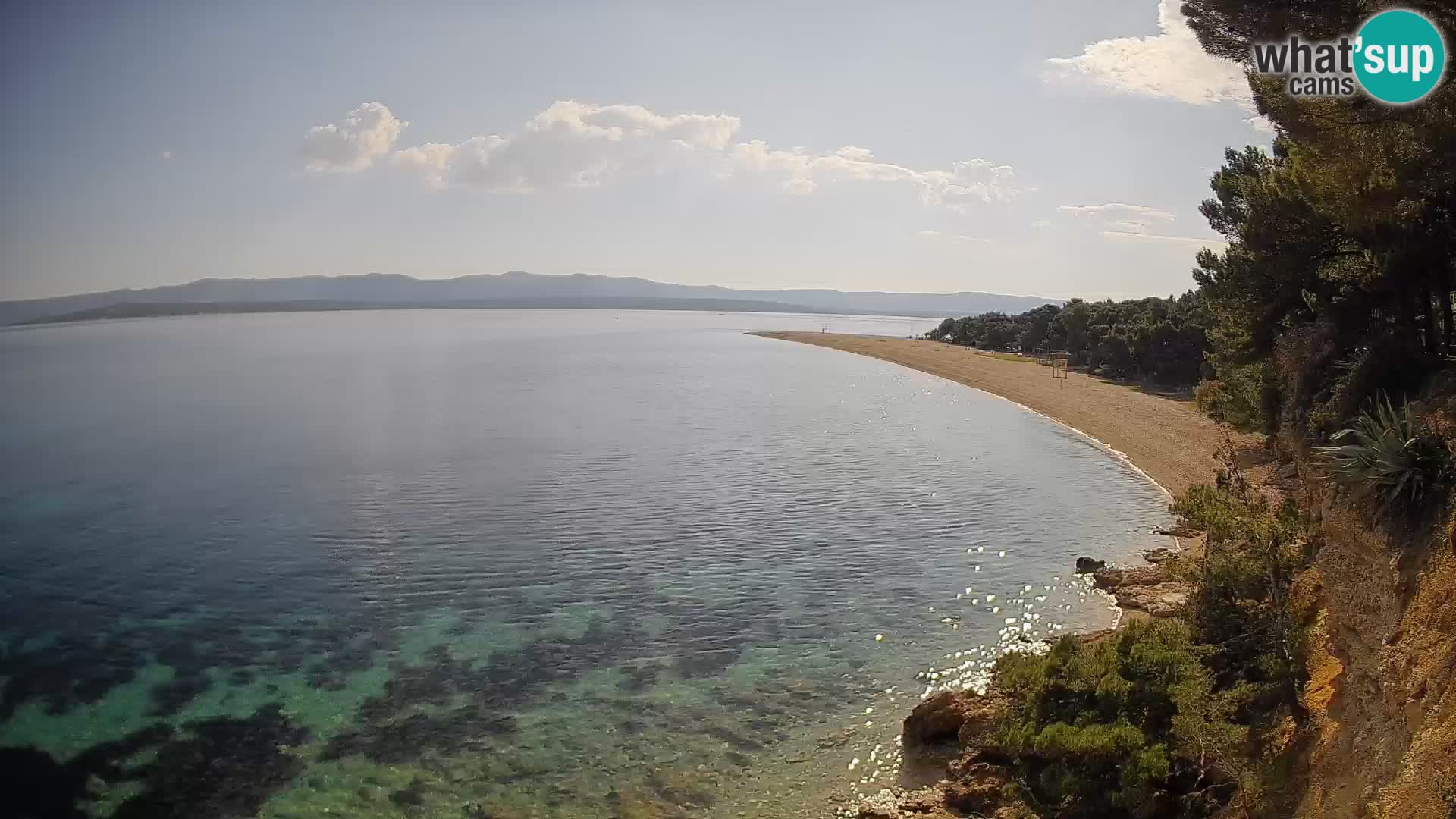 Webcam Bol Zlatni Rat – Vista en vivo desde la isla de Brač