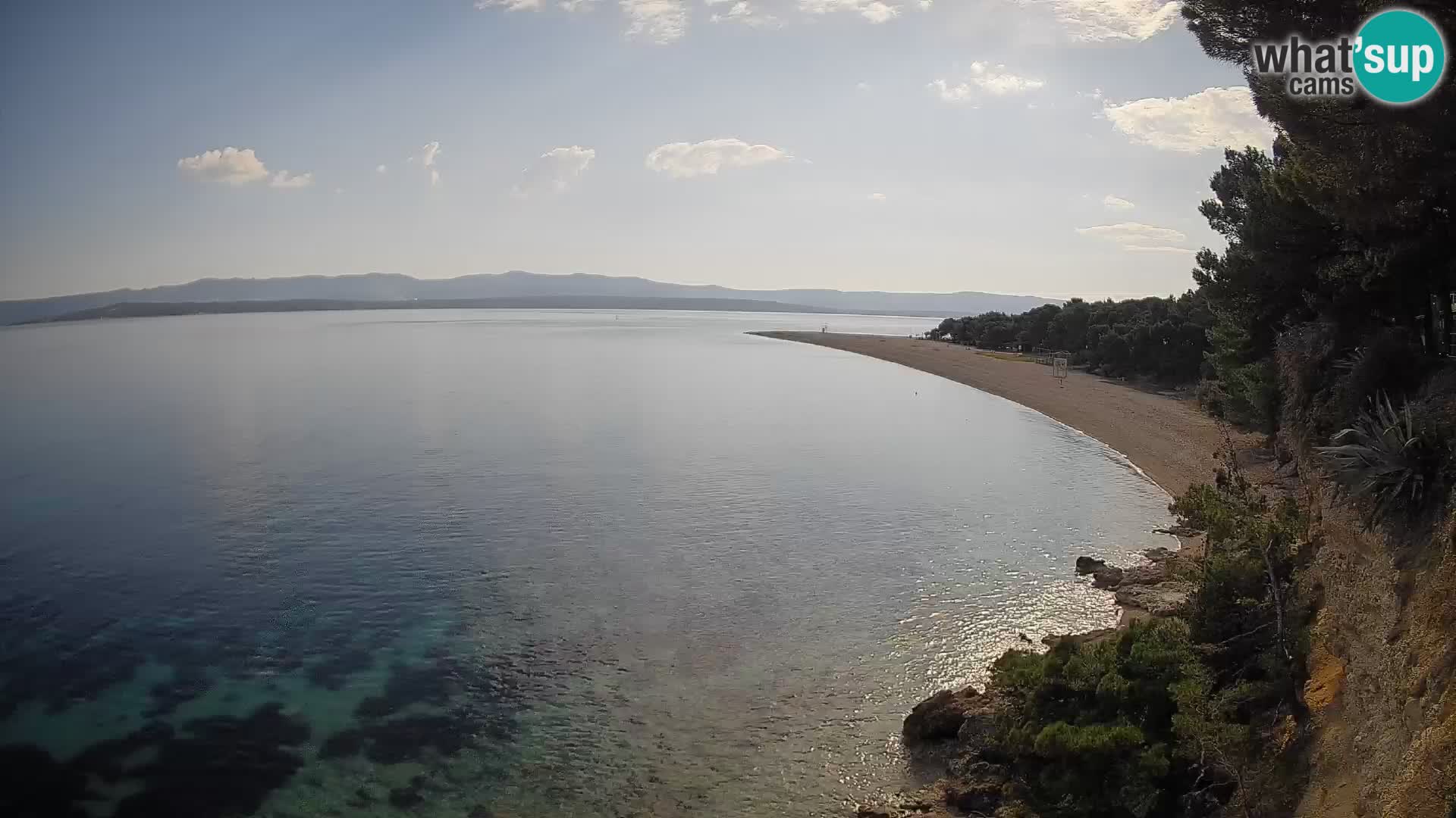 Webcam Bol Zlatni Rat – Vista en vivo desde la isla de Brač