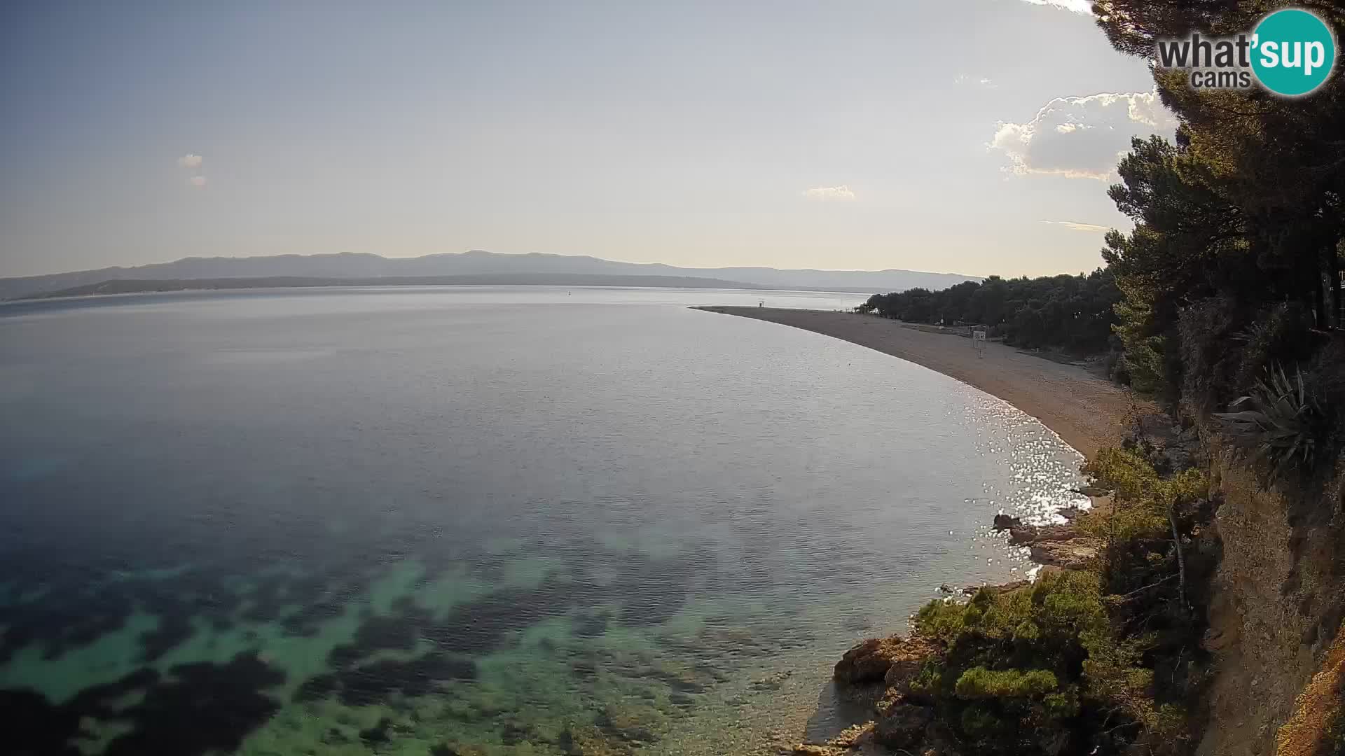 Spletna kamera Bol Zlatni Rat – Pogled v živo z otoka Brač