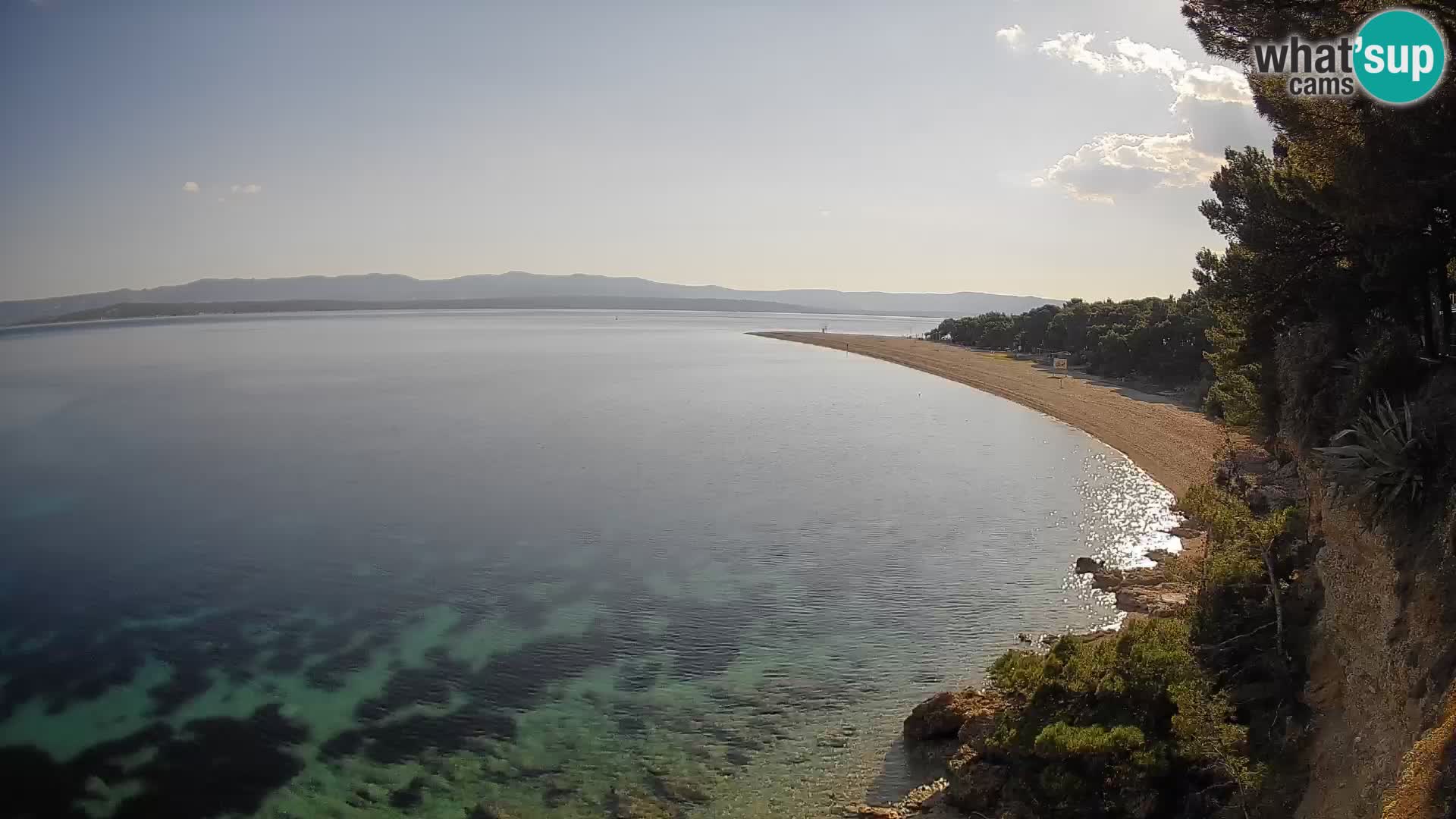 Webcam Zlatni Rat Bol – Liveblick vom berühmten Strand auf Brač