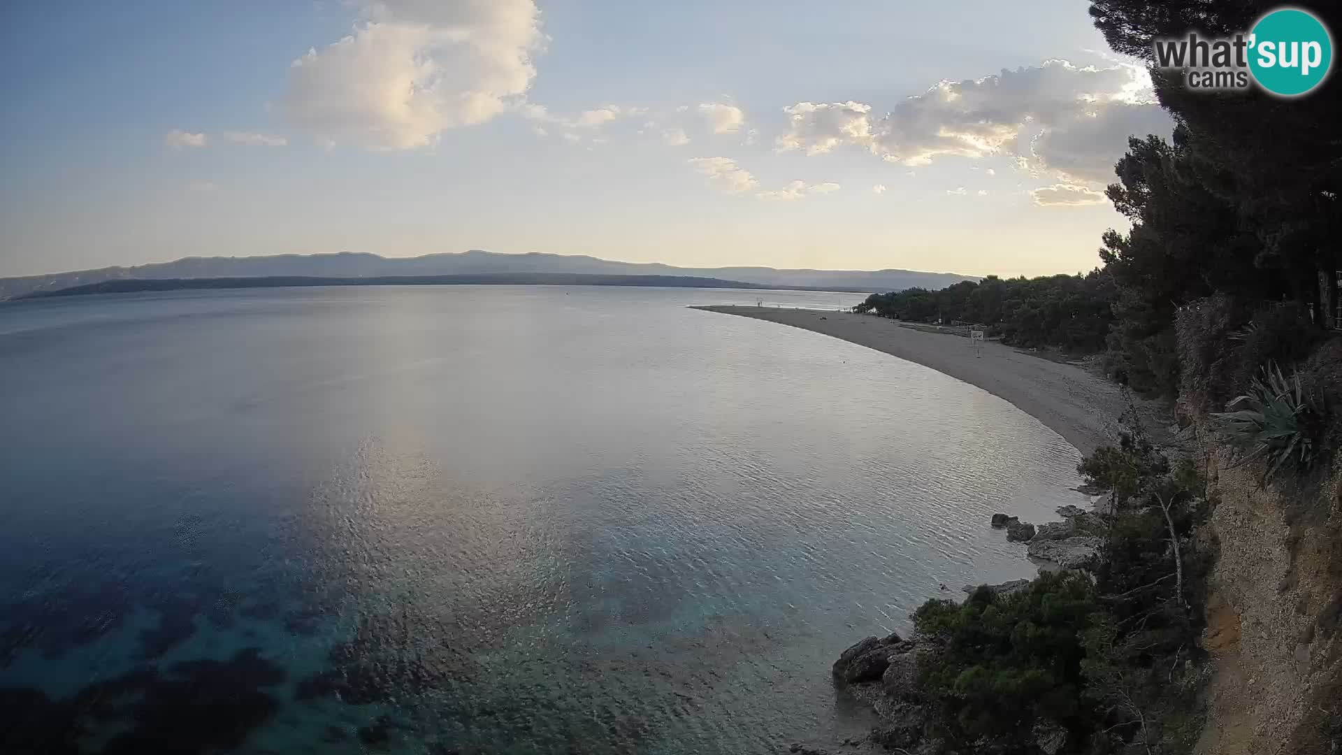 Webcam Bol Zlatni Rat – Vista en vivo desde la isla de Brač