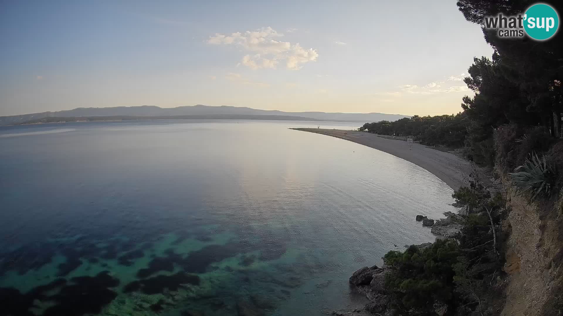 Webcam Zlatni Rat Bol – Liveblick vom berühmten Strand auf Brač