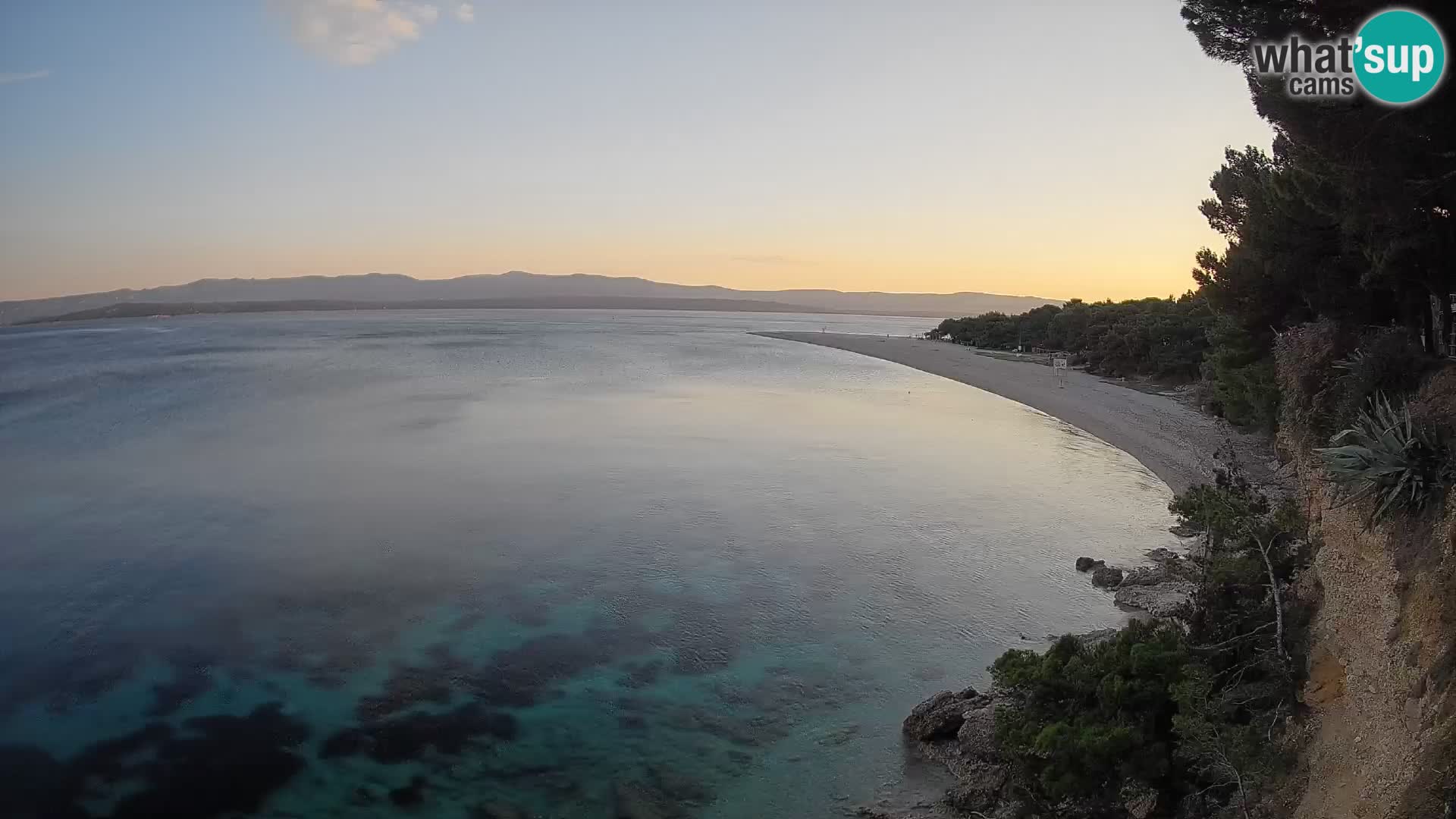 Webcam Bol Zlatni Rat – Vista en vivo desde la isla de Brač
