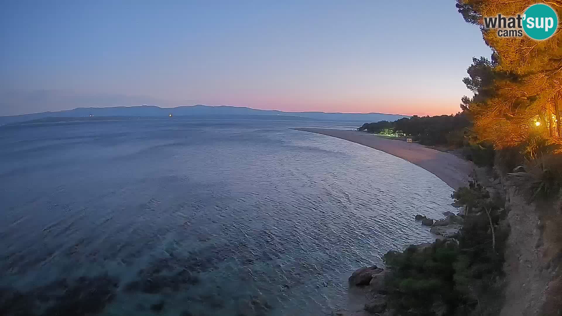 Webcam Bol Zlatni Rat – Vista en vivo desde la isla de Brač