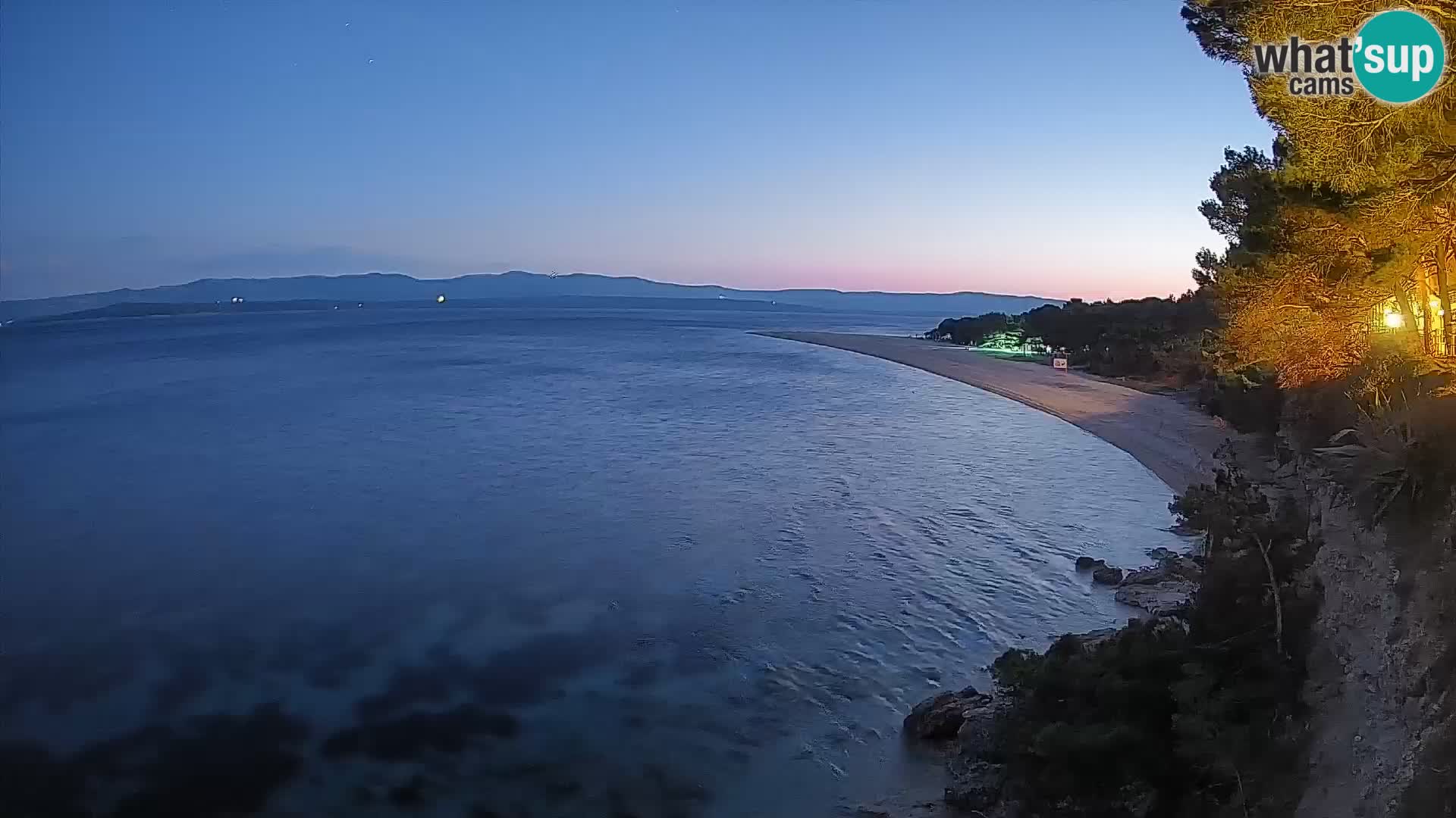 Webcam Bol Zlatni Rat – Vista en vivo desde la isla de Brač