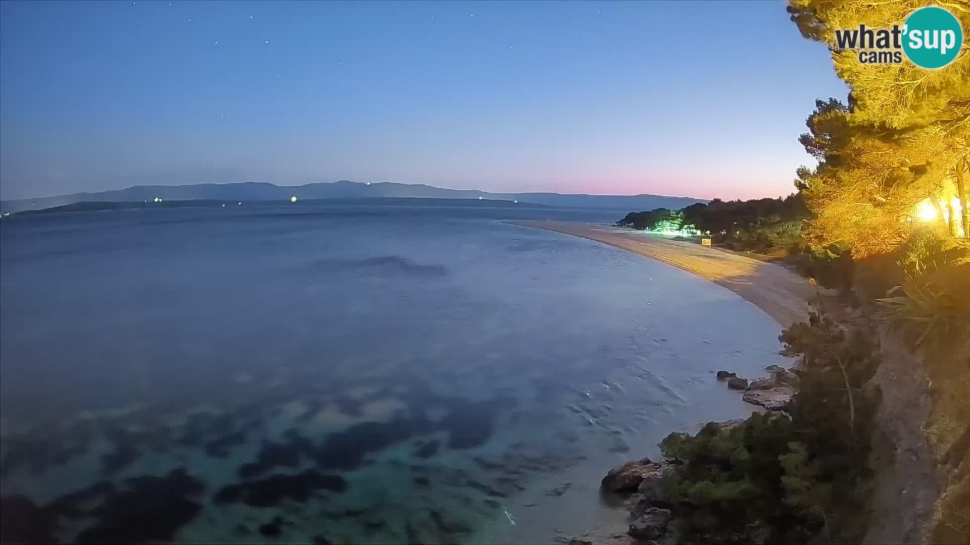 Webcam Zlatni Rat Bol – Liveblick vom berühmten Strand auf Brač