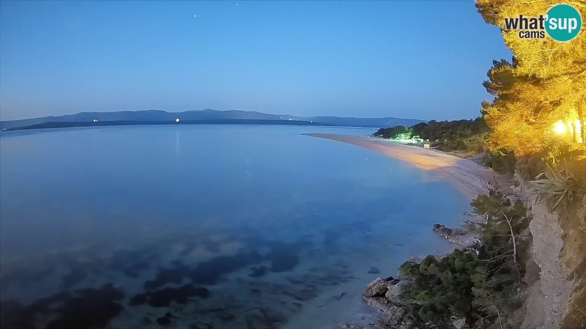 Webcam Bol Zlatni Rat – Vista en vivo desde la isla de Brač