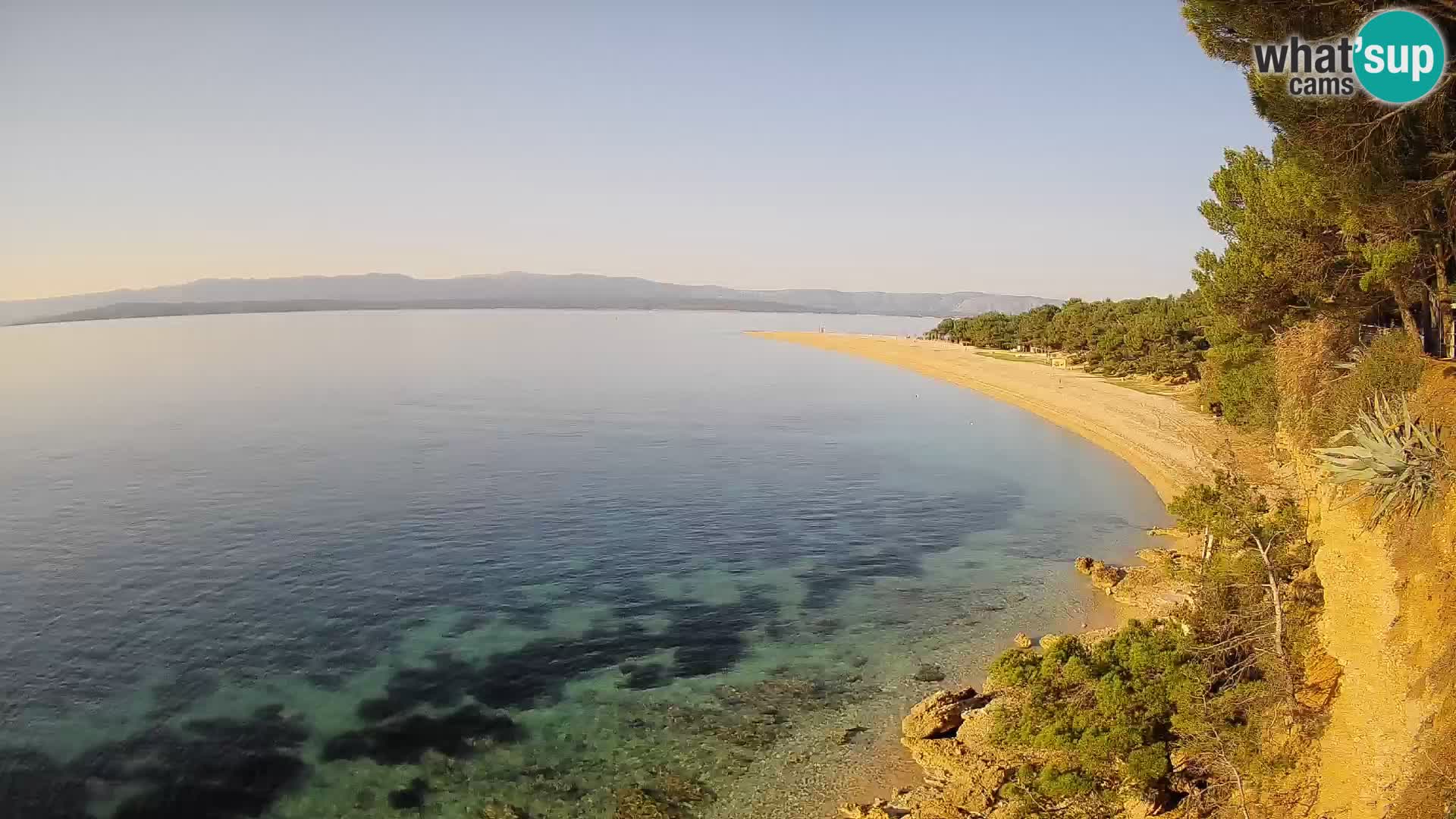Webcam Zlatni Rat Bol – Liveblick vom berühmten Strand auf Brač