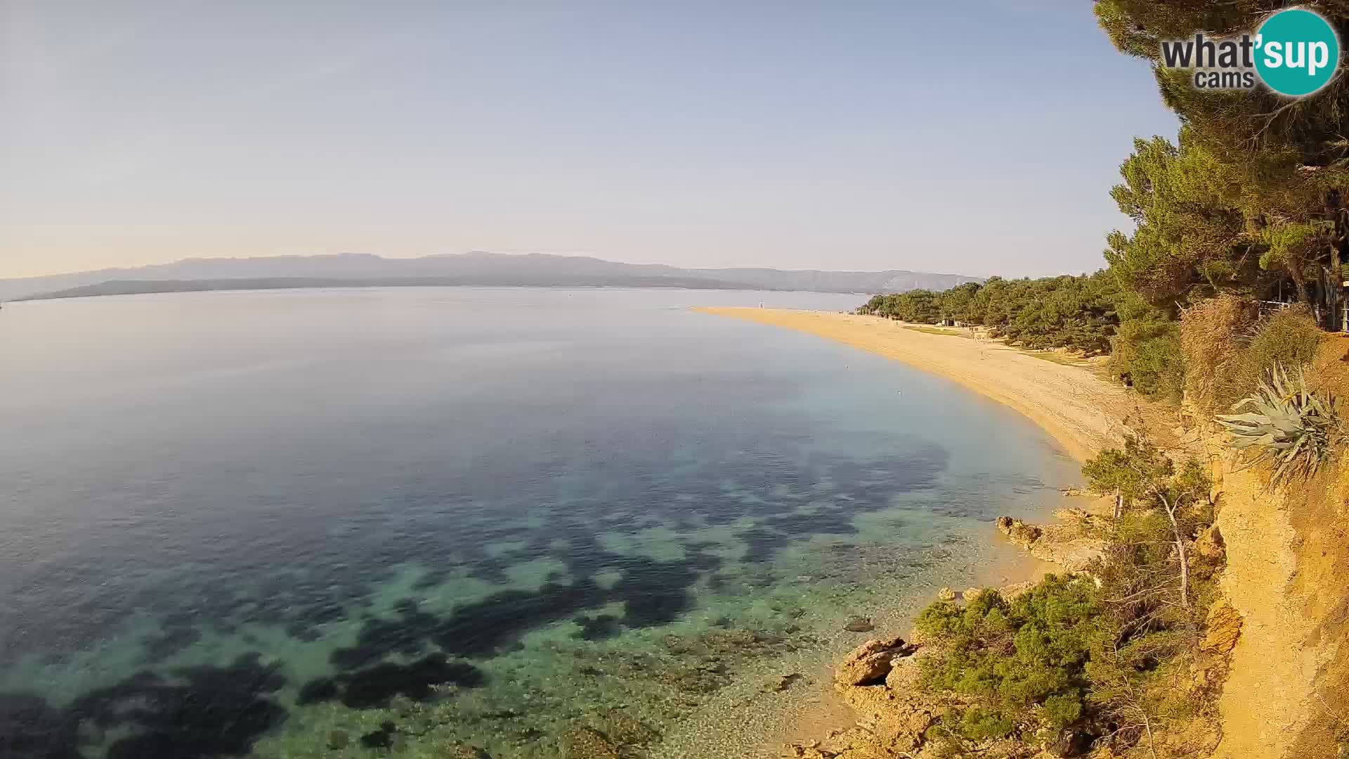 Webcam Bol Zlatni Rat – Vista en vivo desde la isla de Brač