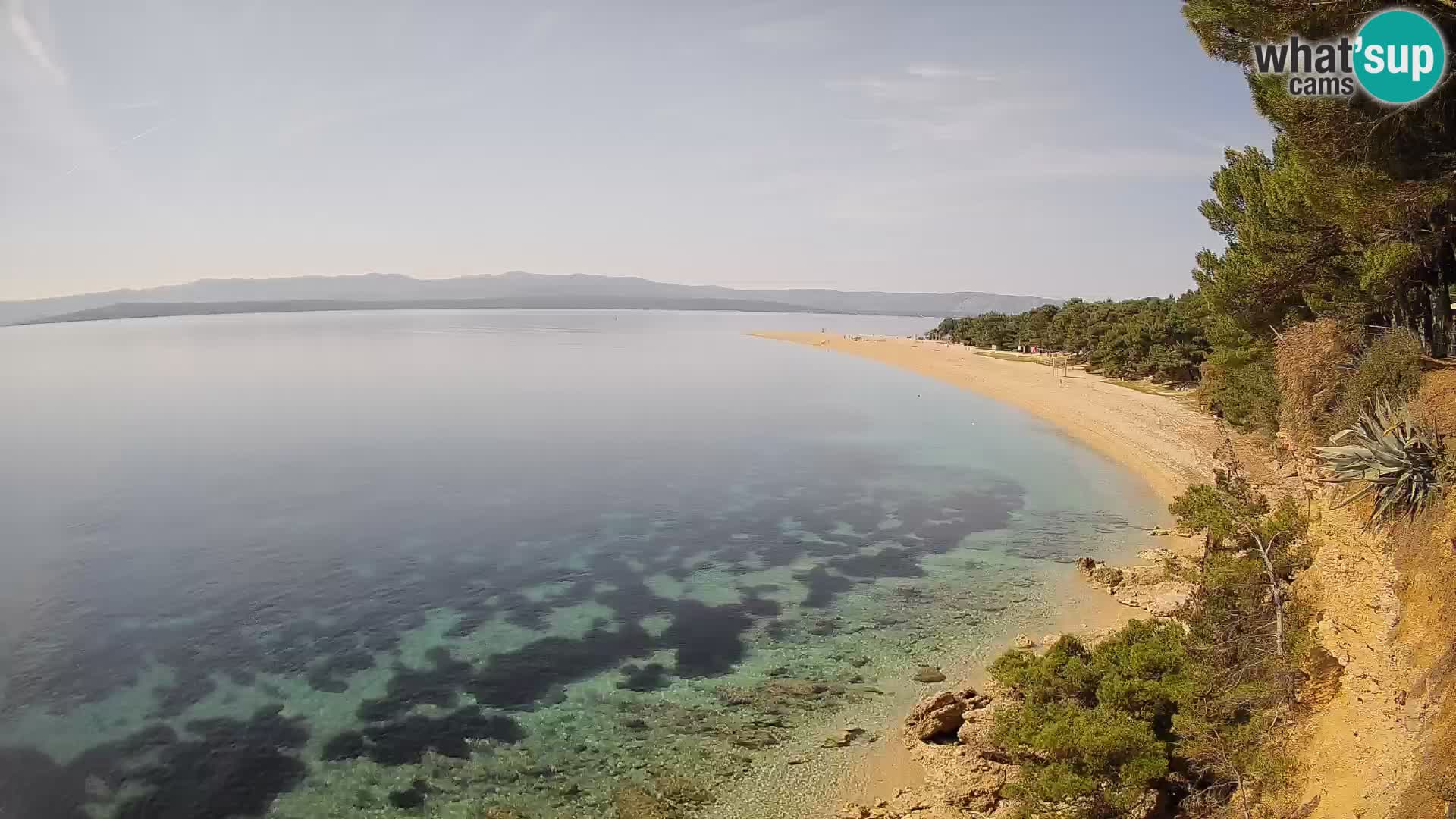Webcam Bol Zlatni Rat – Vista en vivo desde la isla de Brač