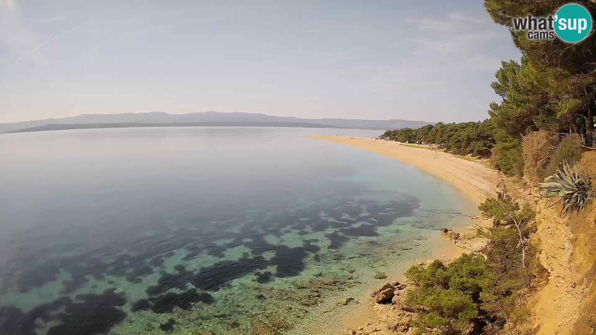 Webcam Bol Zlatni Rat – Vista en vivo desde la isla de Brač