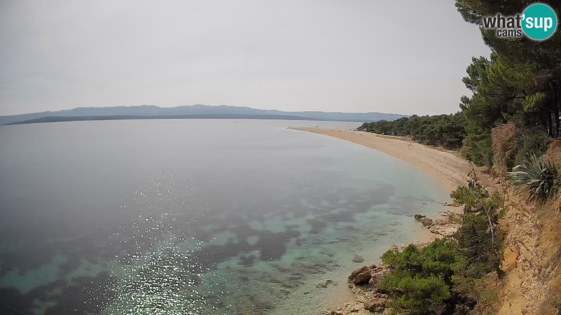 Webcam Zlatni Rat Bol – Liveblick vom berühmten Strand auf Brač