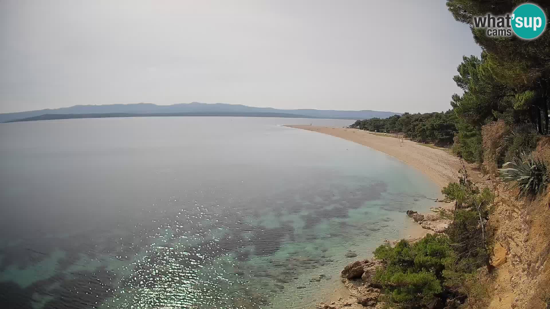 Webcam Zlatni Rat Bol – Liveblick vom berühmten Strand auf Brač