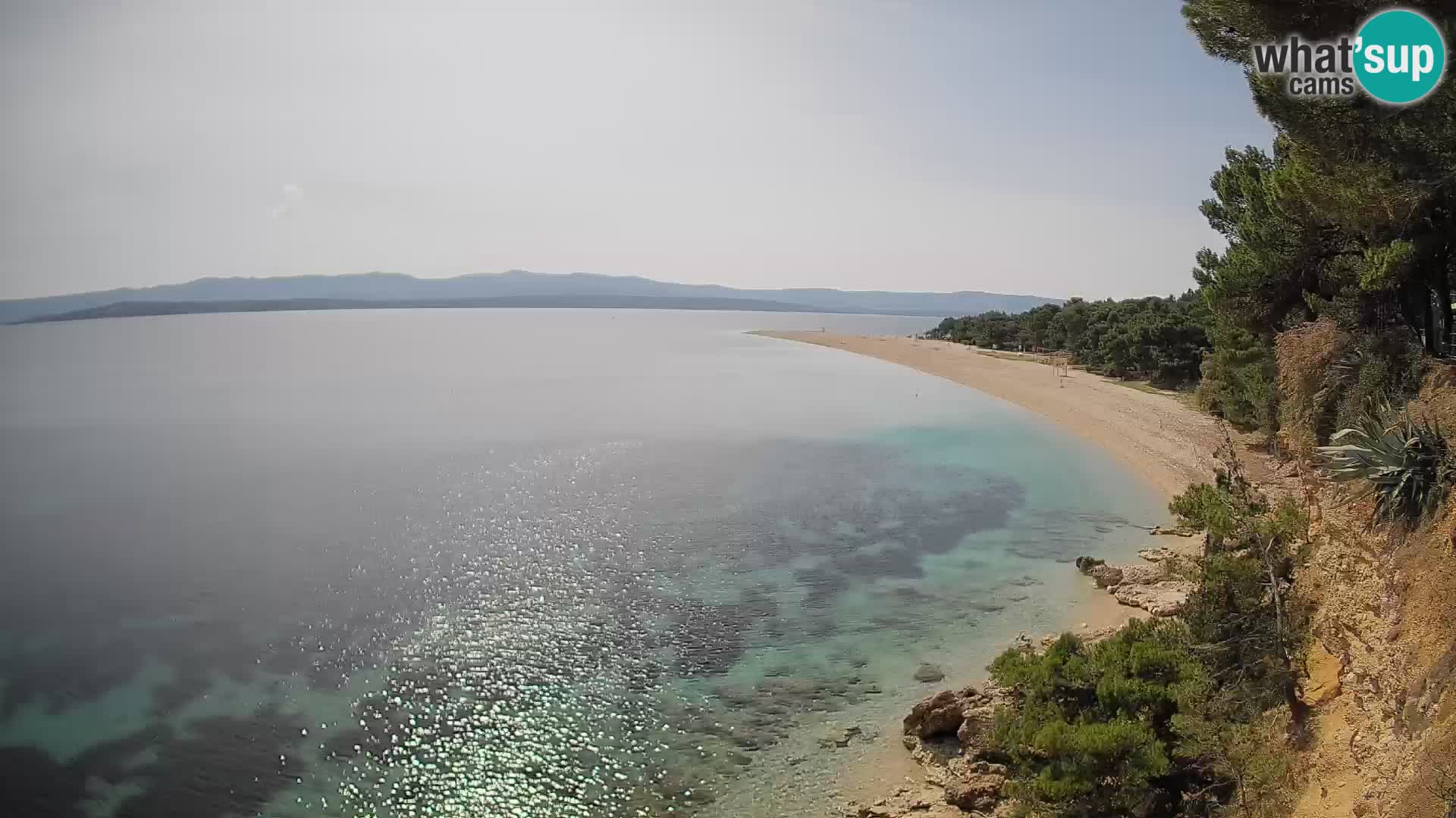 Webcam Bol Zlatni Rat – Vista en vivo desde la isla de Brač