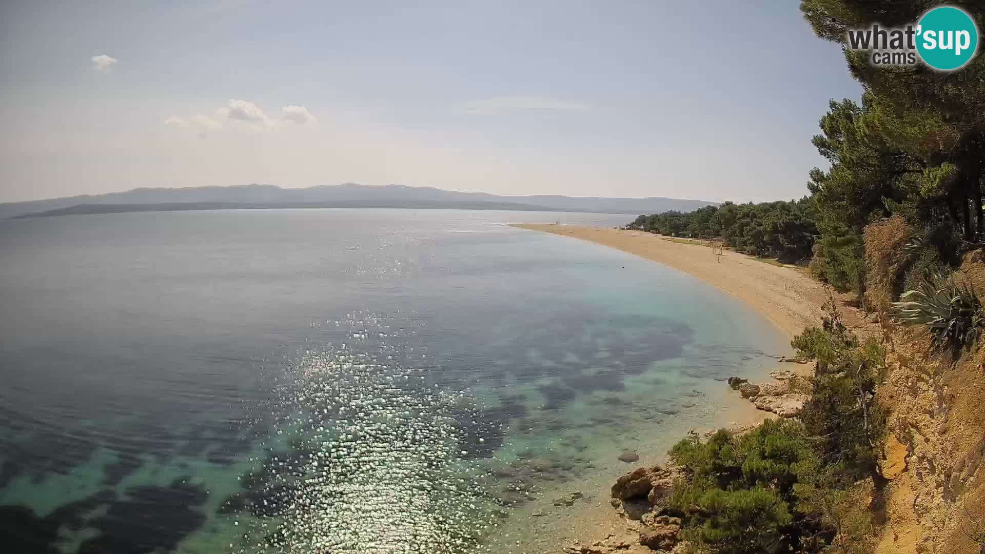 Webcam Zlatni Rat Bol – Liveblick vom berühmten Strand auf Brač