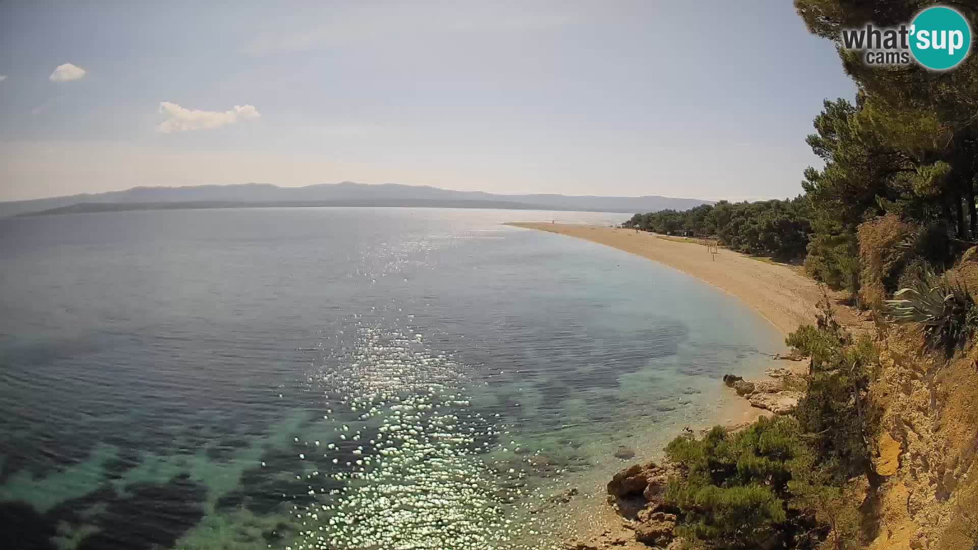 Webcam Zlatni Rat Bol – Liveblick vom berühmten Strand auf Brač