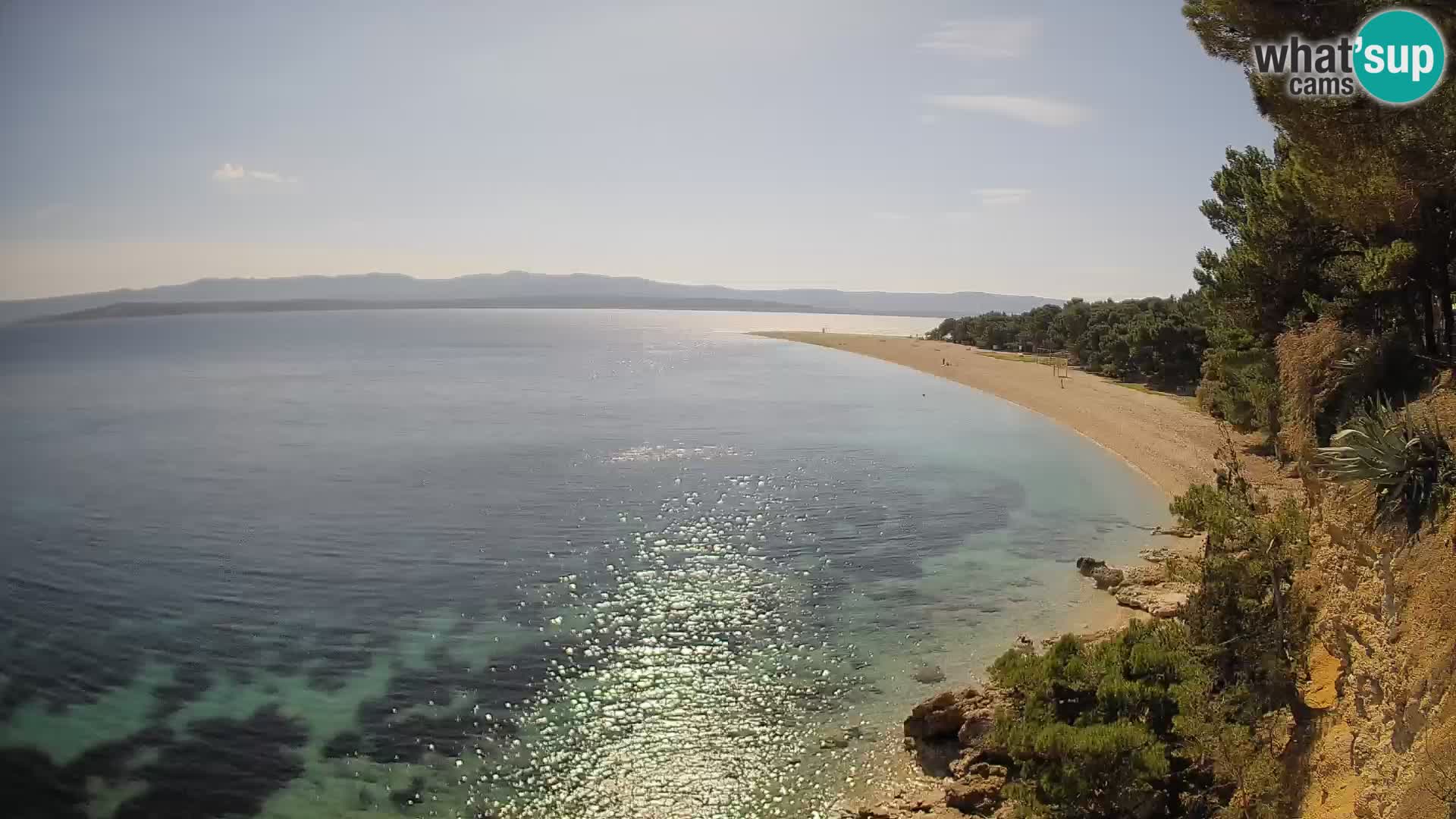 Webcam Bol Zlatni Rat – Vista en vivo desde la isla de Brač