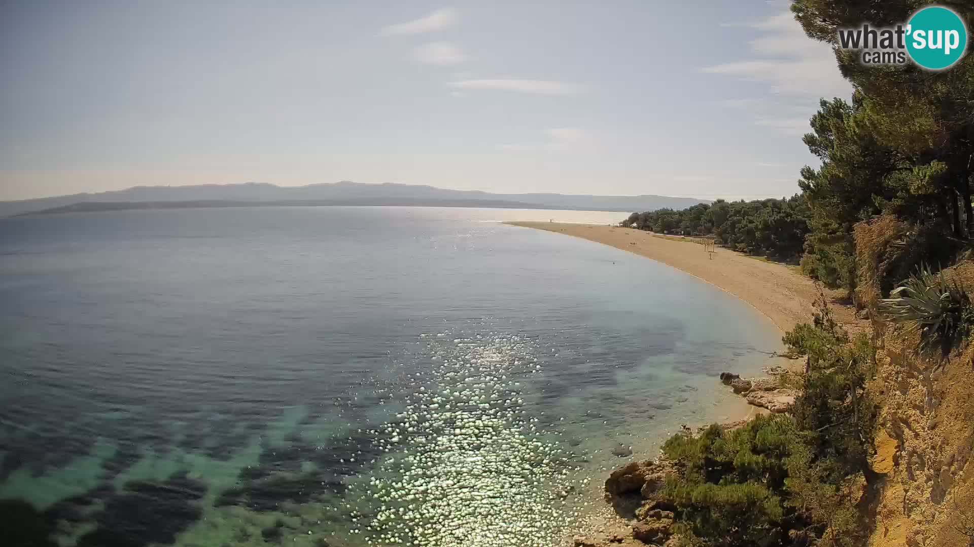 Webcam Zlatni Rat Bol – Liveblick vom berühmten Strand auf Brač
