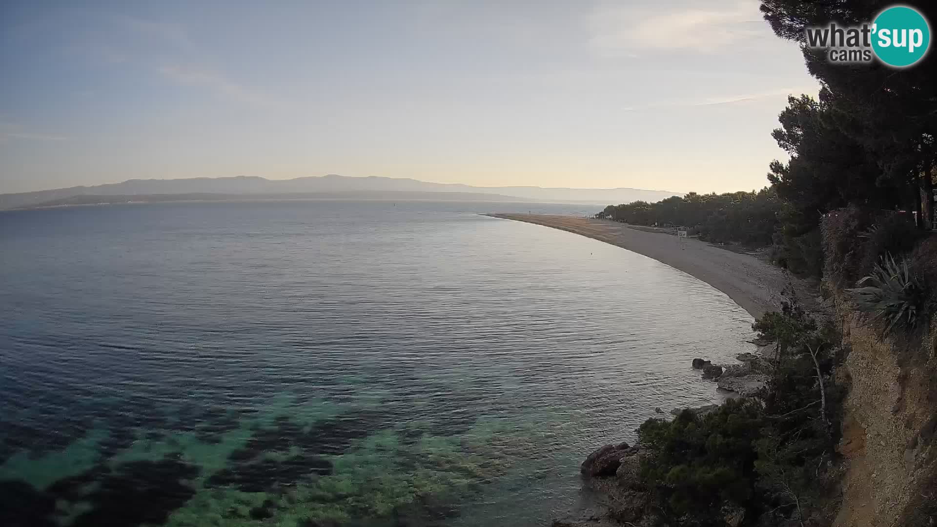 Webcam Zlatni Rat Bol – Liveblick vom berühmten Strand auf Brač
